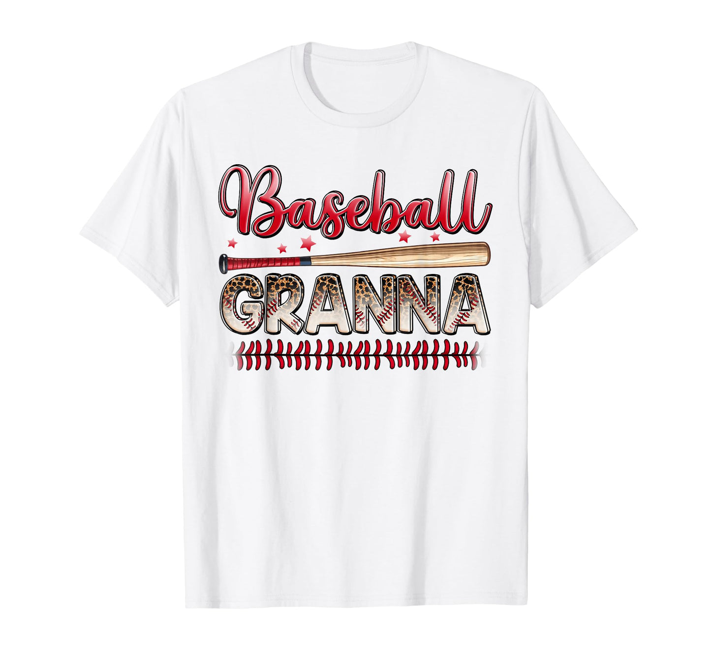 Baseball Granna Funny Leopard Baseball T-Shirt - Graphic Print for Adults - T-Shirt, Sweatshirt, Hoodie