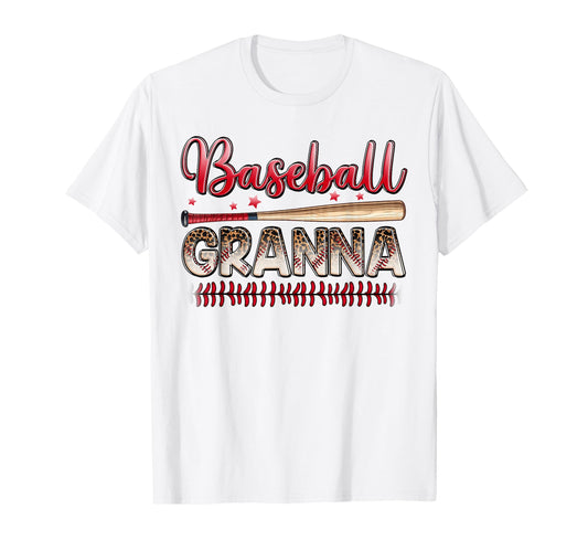 Baseball Granna Funny Leopard Baseball T-Shirt - Graphic Print for Adults - T-Shirt, Sweatshirt, Hoodie