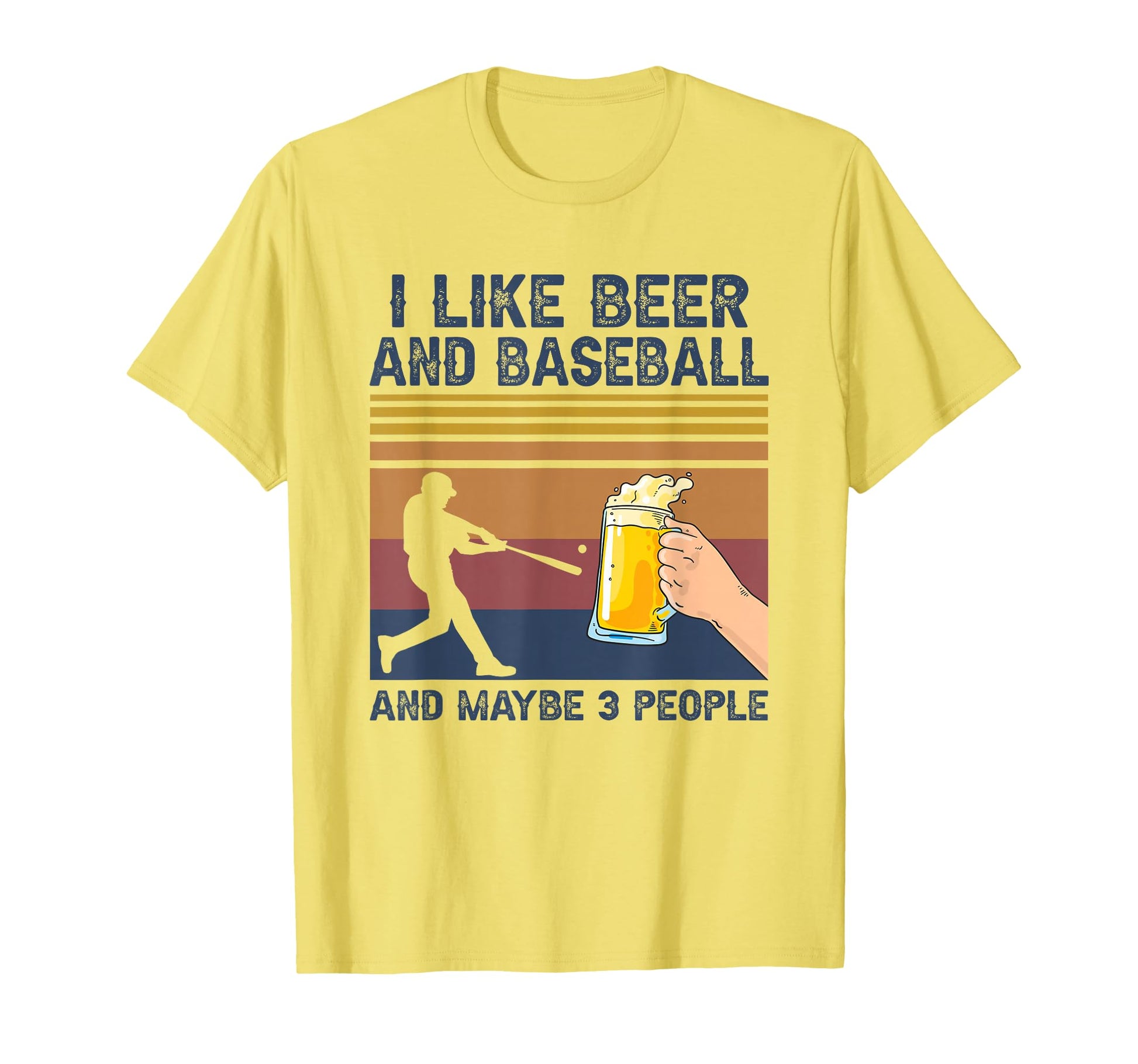 I Like Beer And Baseball And Maybe 3 T-Shirt - Unique Graphic Unisex - T-Shirt, Sweatshirt, Hoodie
