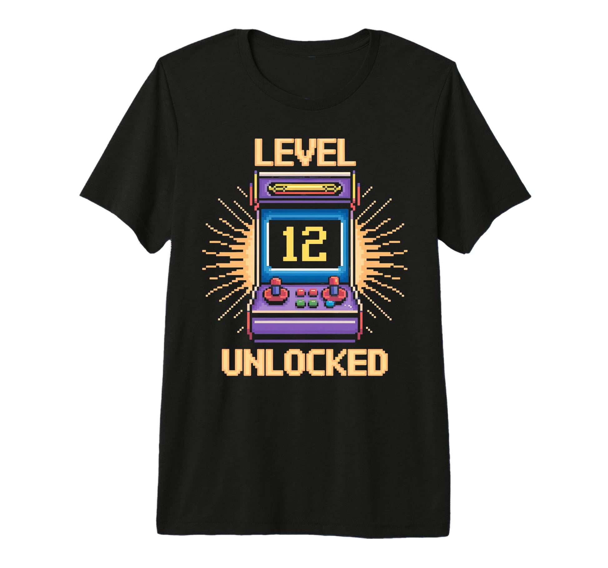 Level 12 Unlock Birthday Gamer 12 Year Old T-Shirt - Graphic Print Unisex - T-Shirt, Sweatshirt, Hoodie