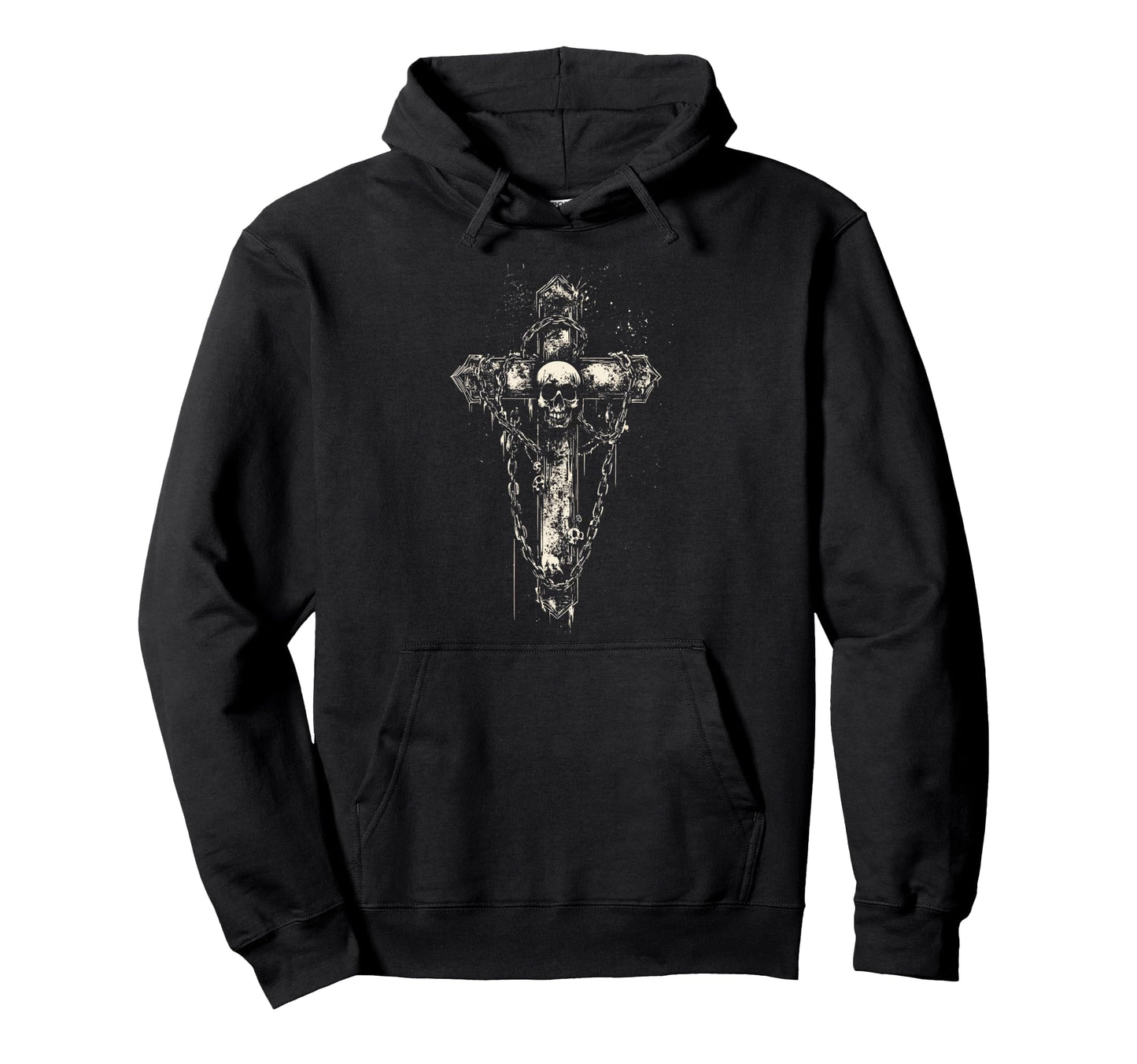 Gothic Cross Grunge Aesthetic Y2K Goth Hoodie - Fun Novelty Design Unisex - T-Shirt, Sweatshirt, Hoodie