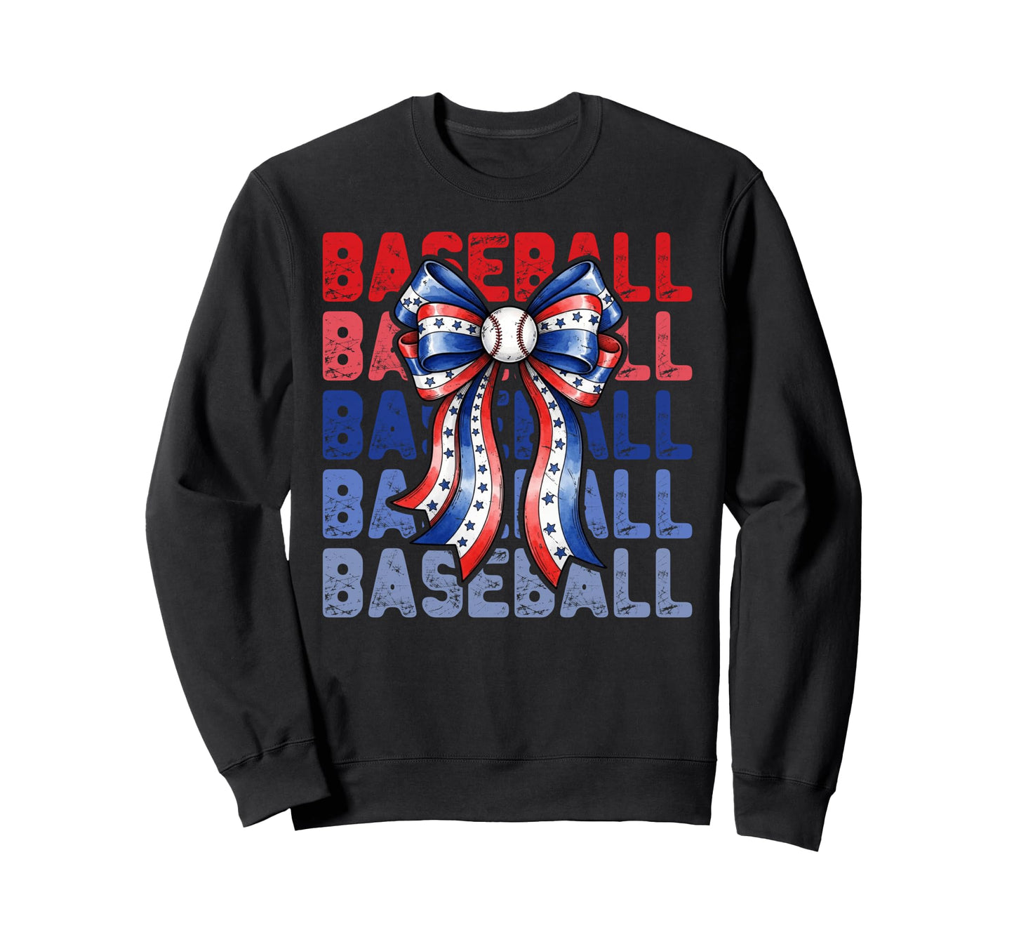 Baseball Patriotic Usa Flag Sweatshirt - Casual Everyday Wear Men Women - T-Shirt, Sweatshirt, Hoodie