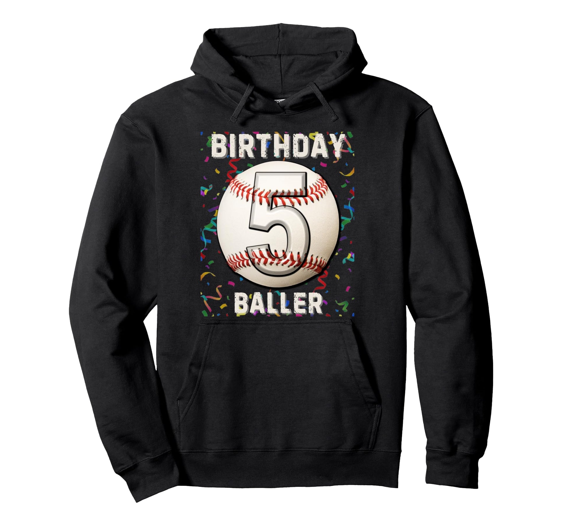 Its My 5Th Birthday Baseball 5 Year Old Hoodie - Streetwear Style Unisex - T-Shirt, Sweatshirt, Hoodie