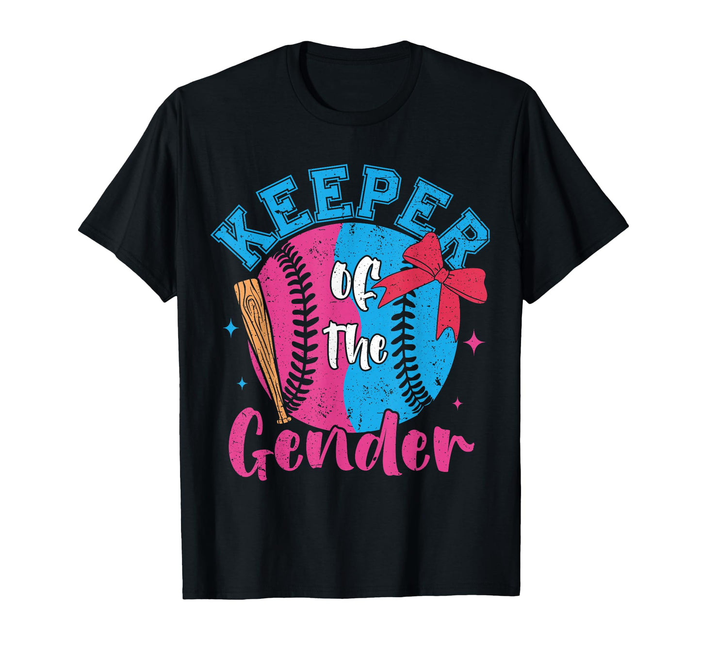 Keeper Gender Baseball Or Bows Gender T-Shirt - Novelty Apparel for Adults - T-Shirt, Sweatshirt, Hoodie