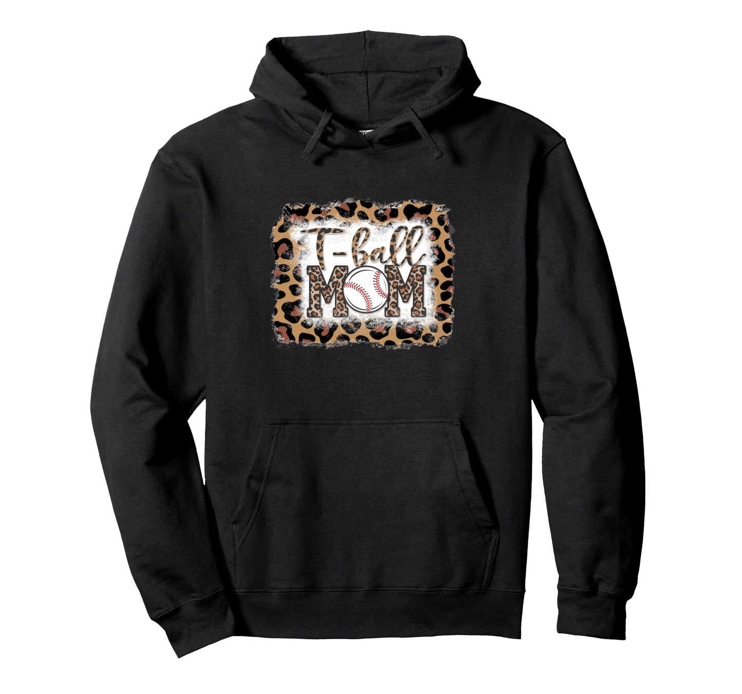 Leopard American Baseball Mom Mama Hoodie - Custom Art Print Unisex - T-Shirt, Sweatshirt, Hoodie