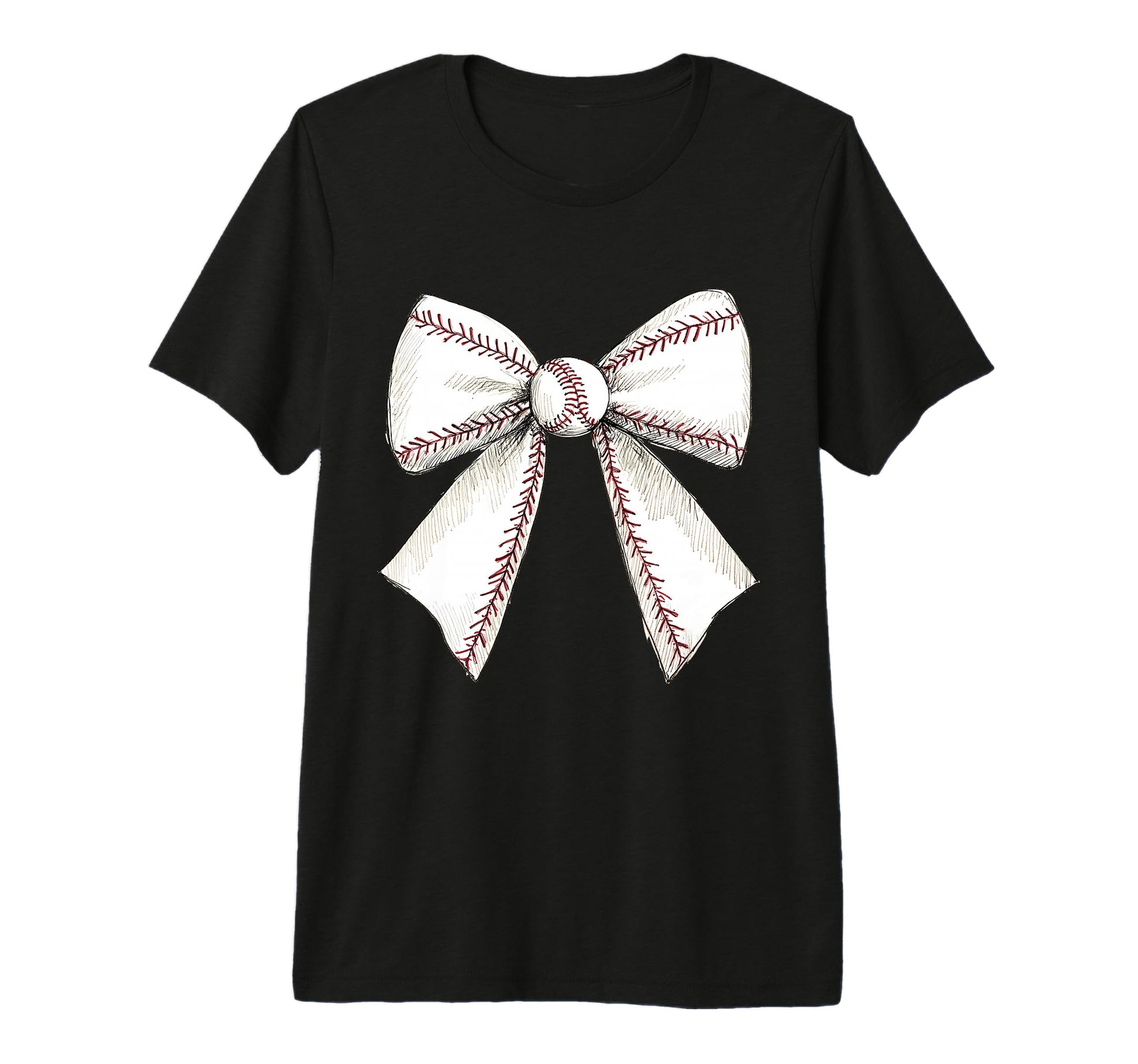 Baseball Coquette Bow Baseball T-Shirt - Streetwear Style for Adults - T-Shirt, Sweatshirt, Hoodie