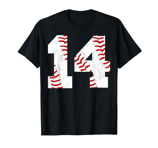14 Birthday Baseball Theme Bday T-Shirt - Casual Everyday Wear for Adults - T-Shirt, Sweatshirt, Hoodie