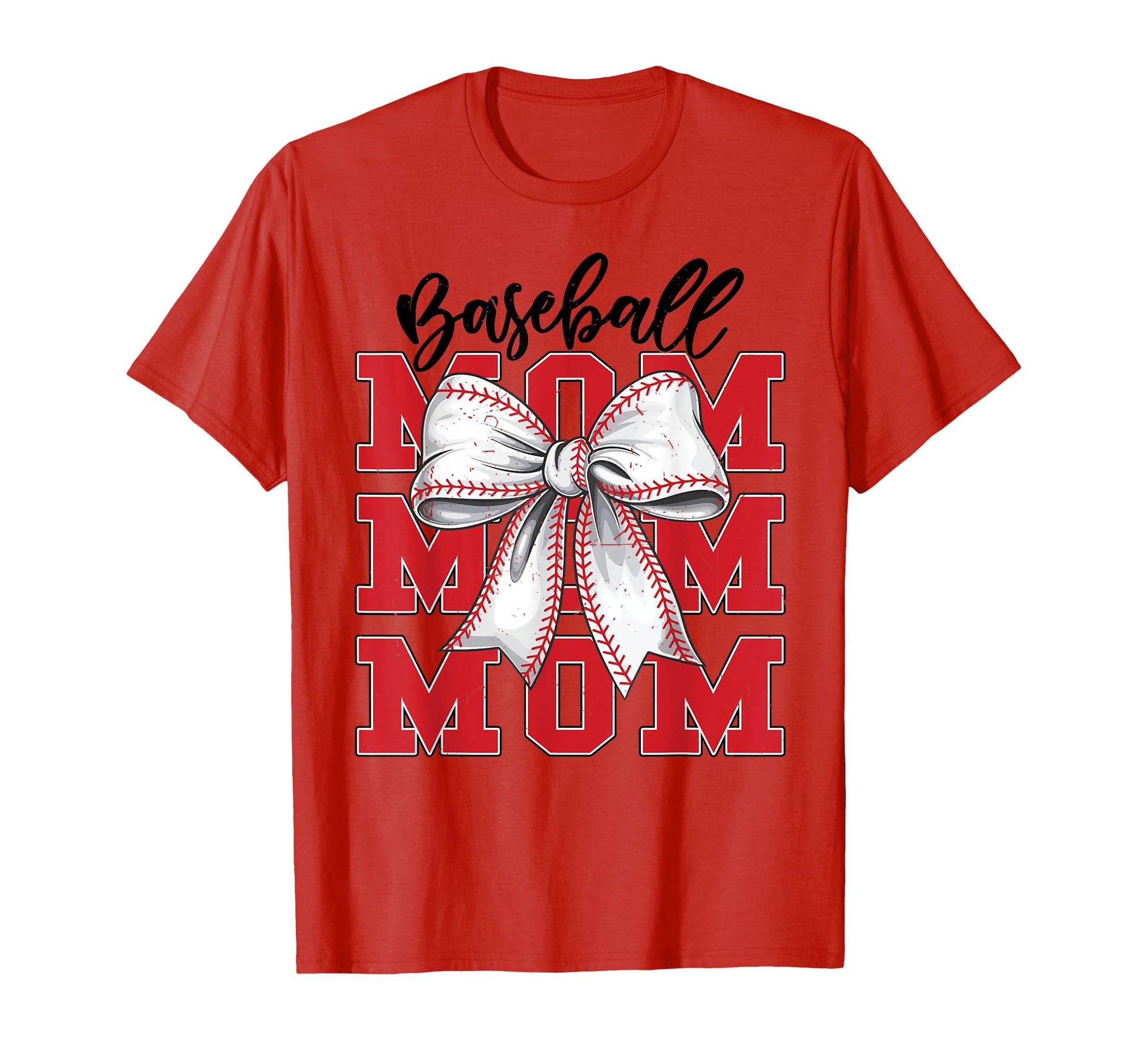 Baseball Mom Coquette Bow Game Day T-Shirt - Unique Graphic Men Women - T-Shirt, Sweatshirt, Hoodie