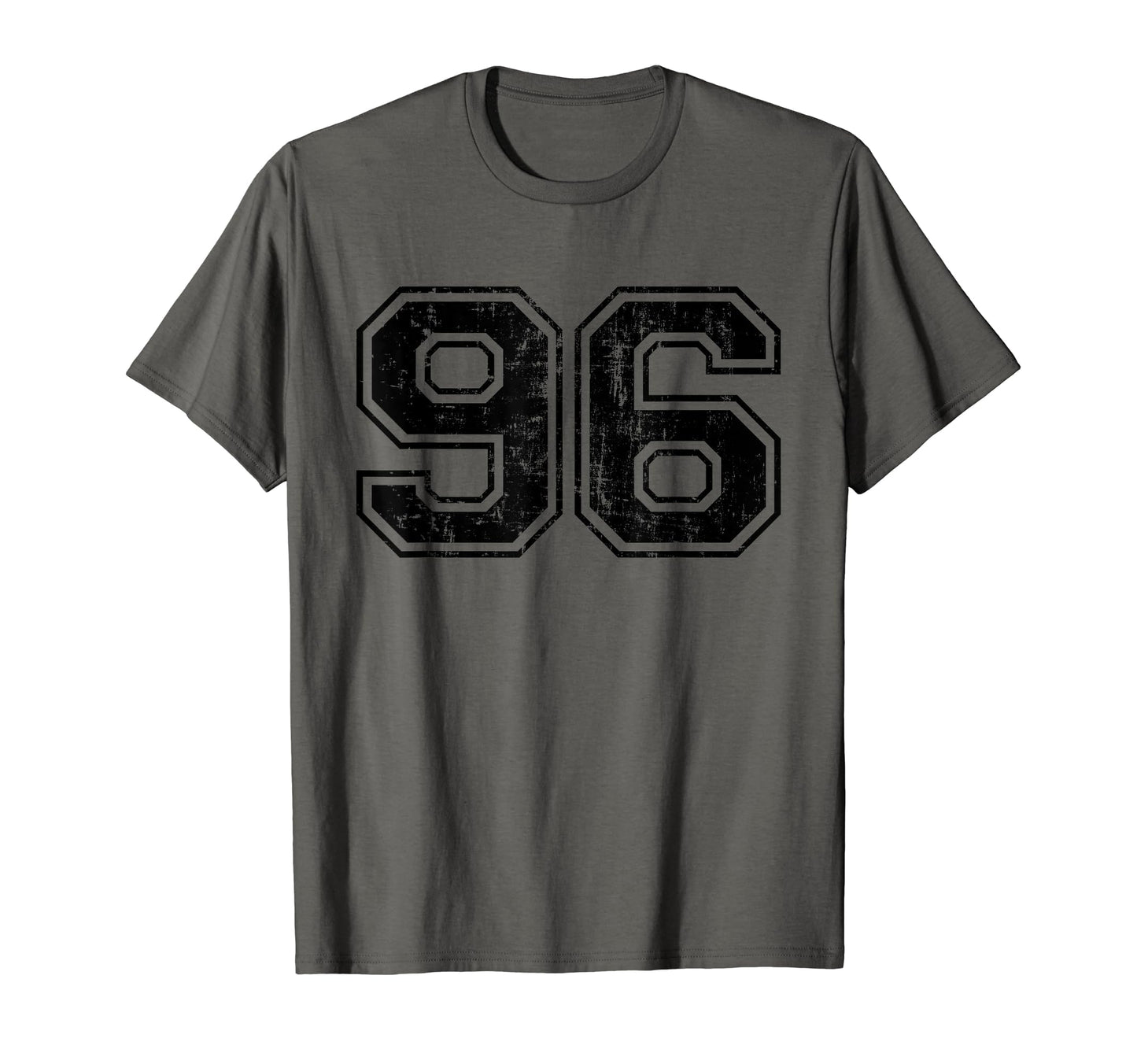 Number 96 Varsity Distressed Sport Team T-Shirt - Aesthetic Graphic Unisex - T-Shirt, Sweatshirt, Hoodie