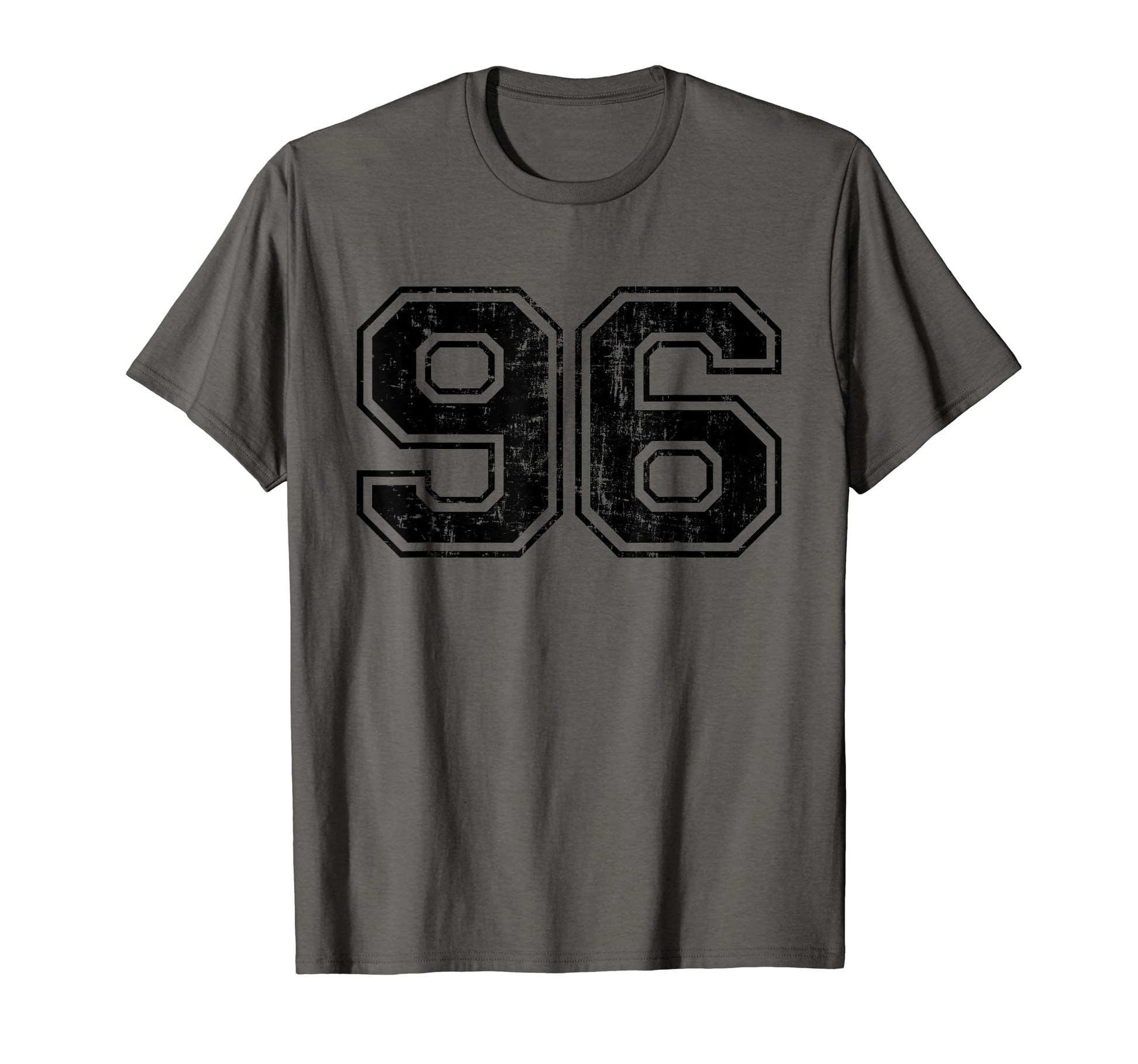 Number 96 Varsity Distressed Sport Team T-Shirt - Aesthetic Graphic Unisex - T-Shirt, Sweatshirt, Hoodie