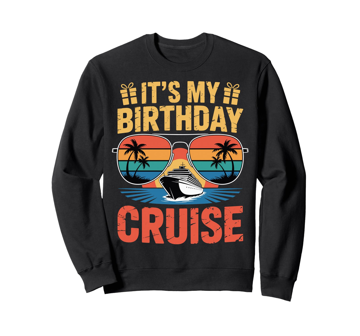 Tropical Sunset Ocean Vacation Its Sweatshirt - Novelty Apparel for Adults - T-Shirt, Sweatshirt, Hoodie