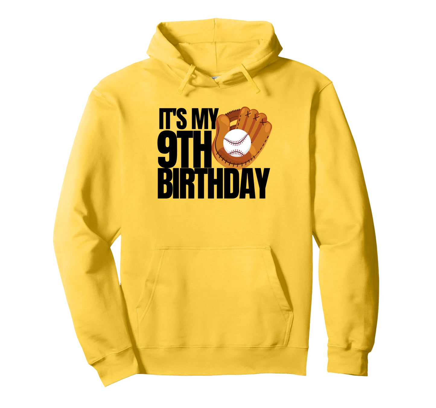 Its My 9Th Birthday Baseball Player 9Th Hoodie - Trendy Graphic Men Women - T-Shirt, Sweatshirt, Hoodie