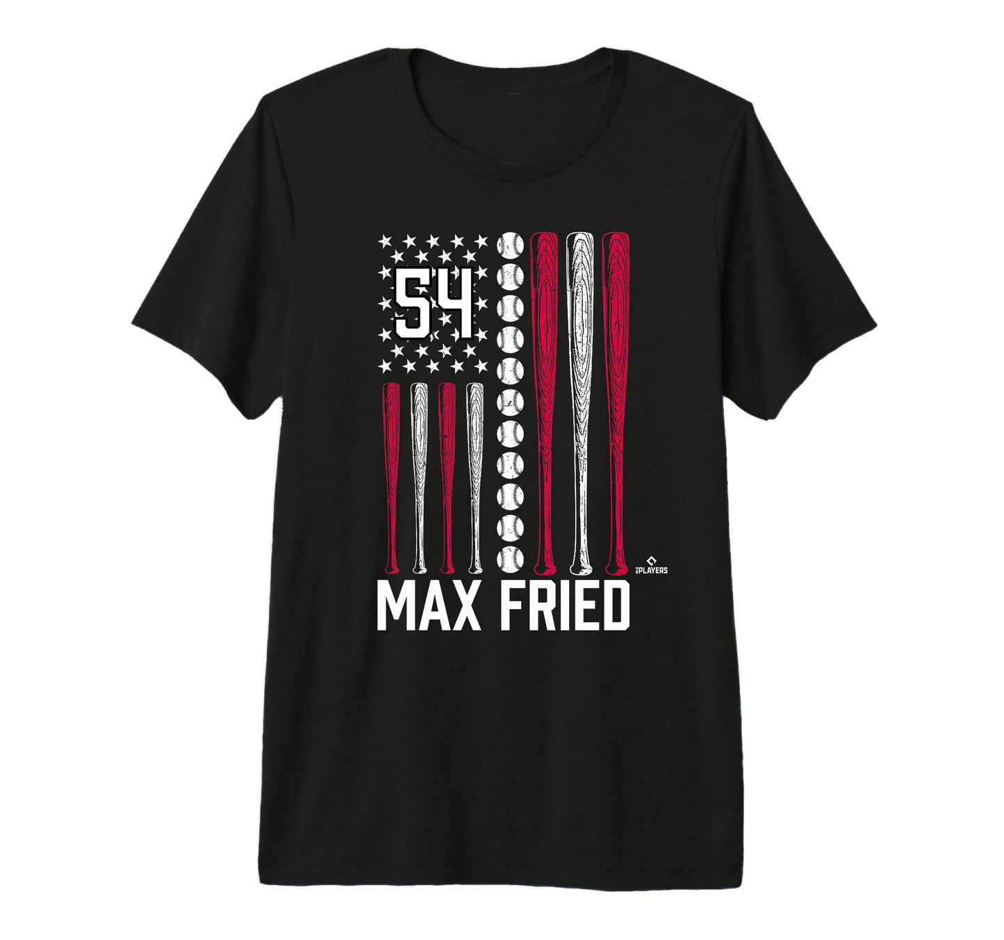 Baseball American Flag Max Fried T-Shirt - Unique Graphic for Adults - T-Shirt, Sweatshirt, Hoodie