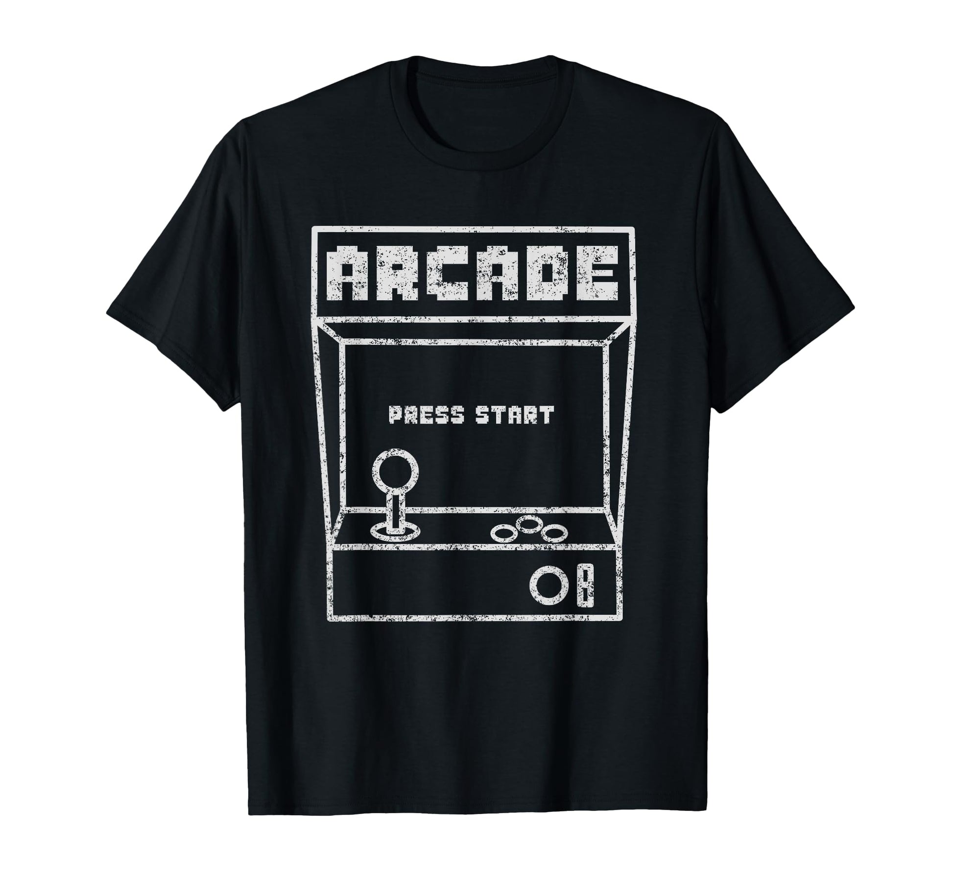 Arcade Game Machine Press Start Coin T-Shirt - Trendy Graphic for Adults - T-Shirt, Sweatshirt, Hoodie