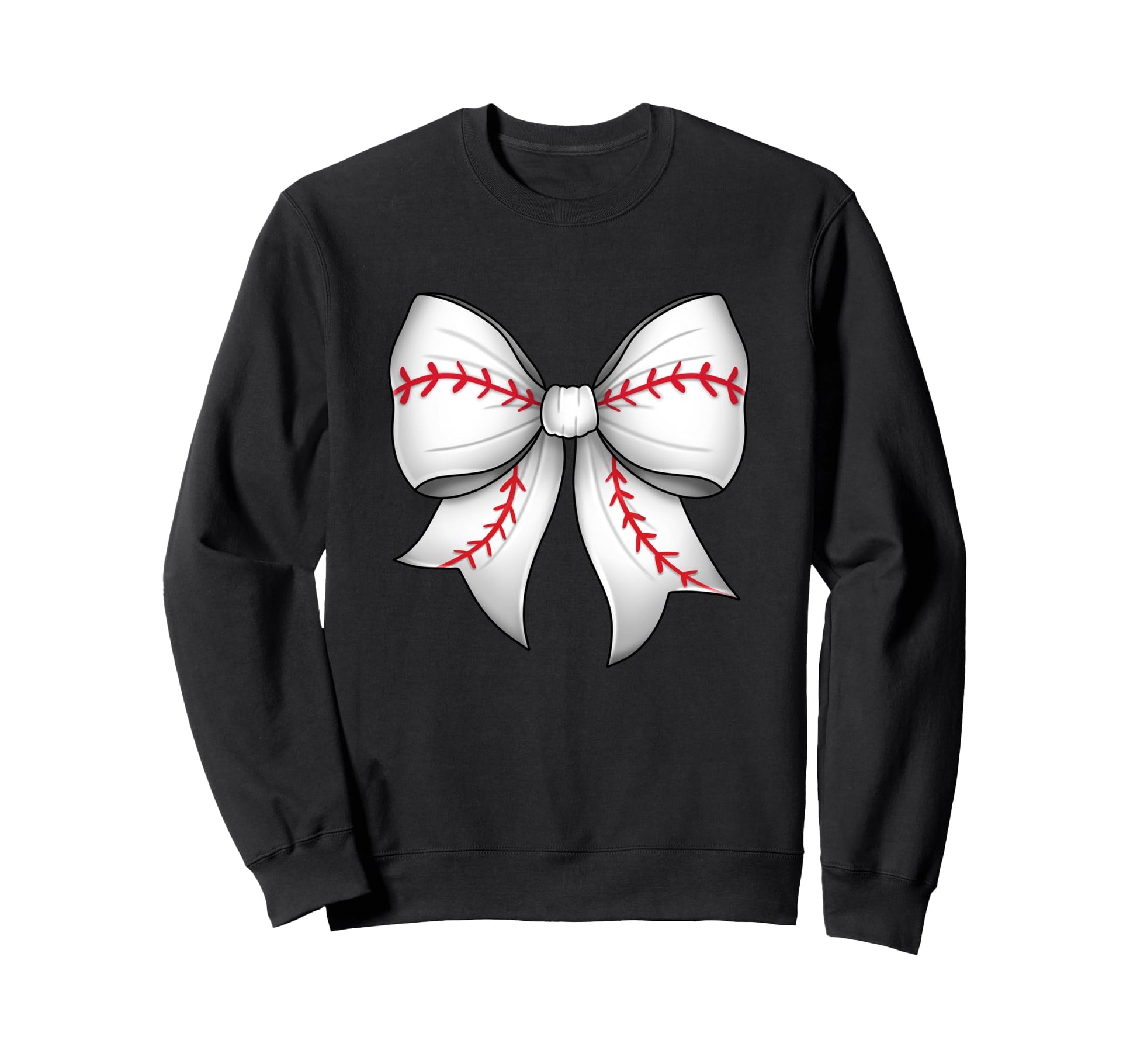 Sports Coquette Bow Baseball Sweatshirt - Fun Novelty Design Men Women - T-Shirt, Sweatshirt, Hoodie