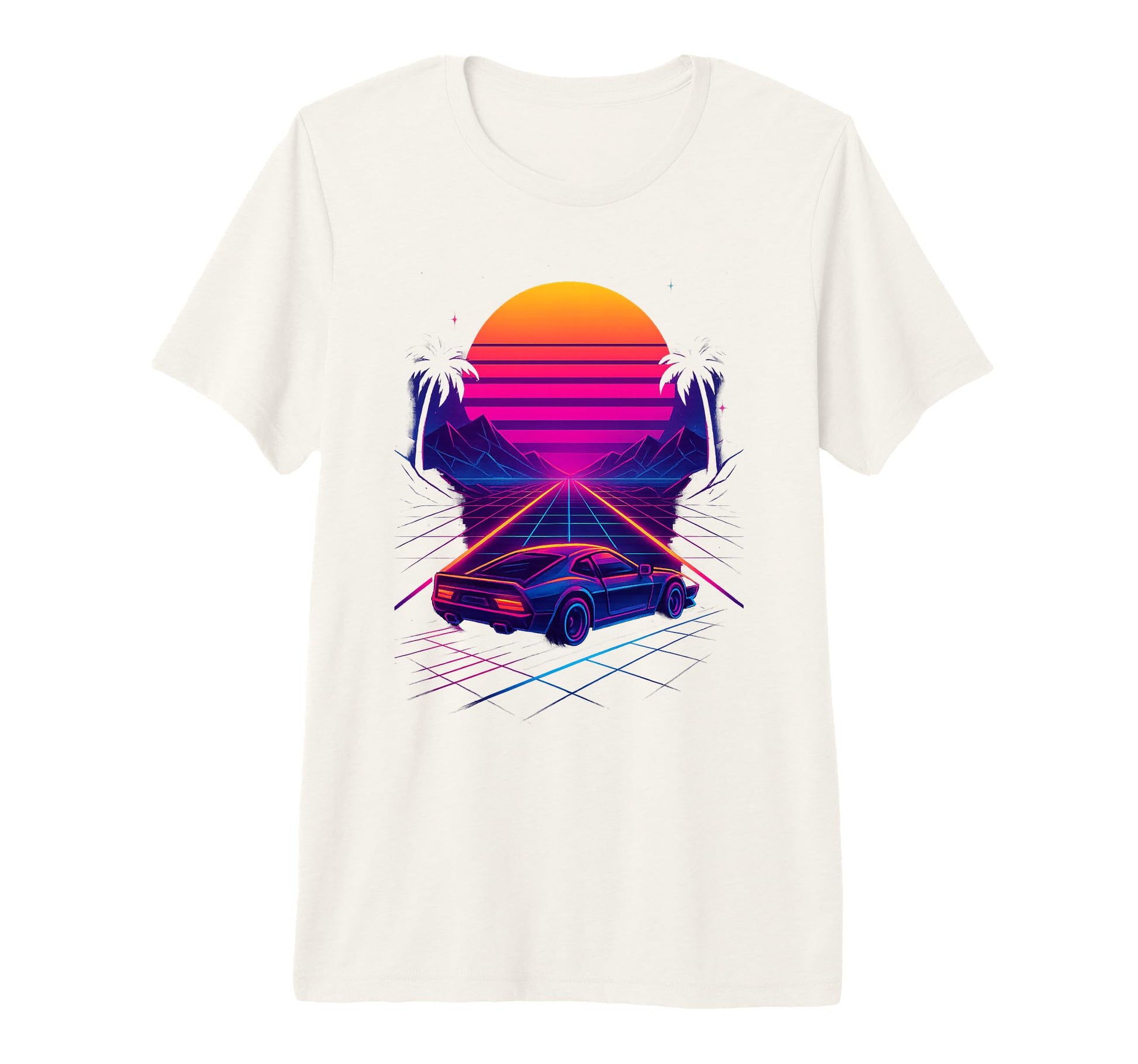 80S Synthwave Tri Blend T-Shirt - Aesthetic Graphic Men Women - T-Shirt, Sweatshirt, Hoodie