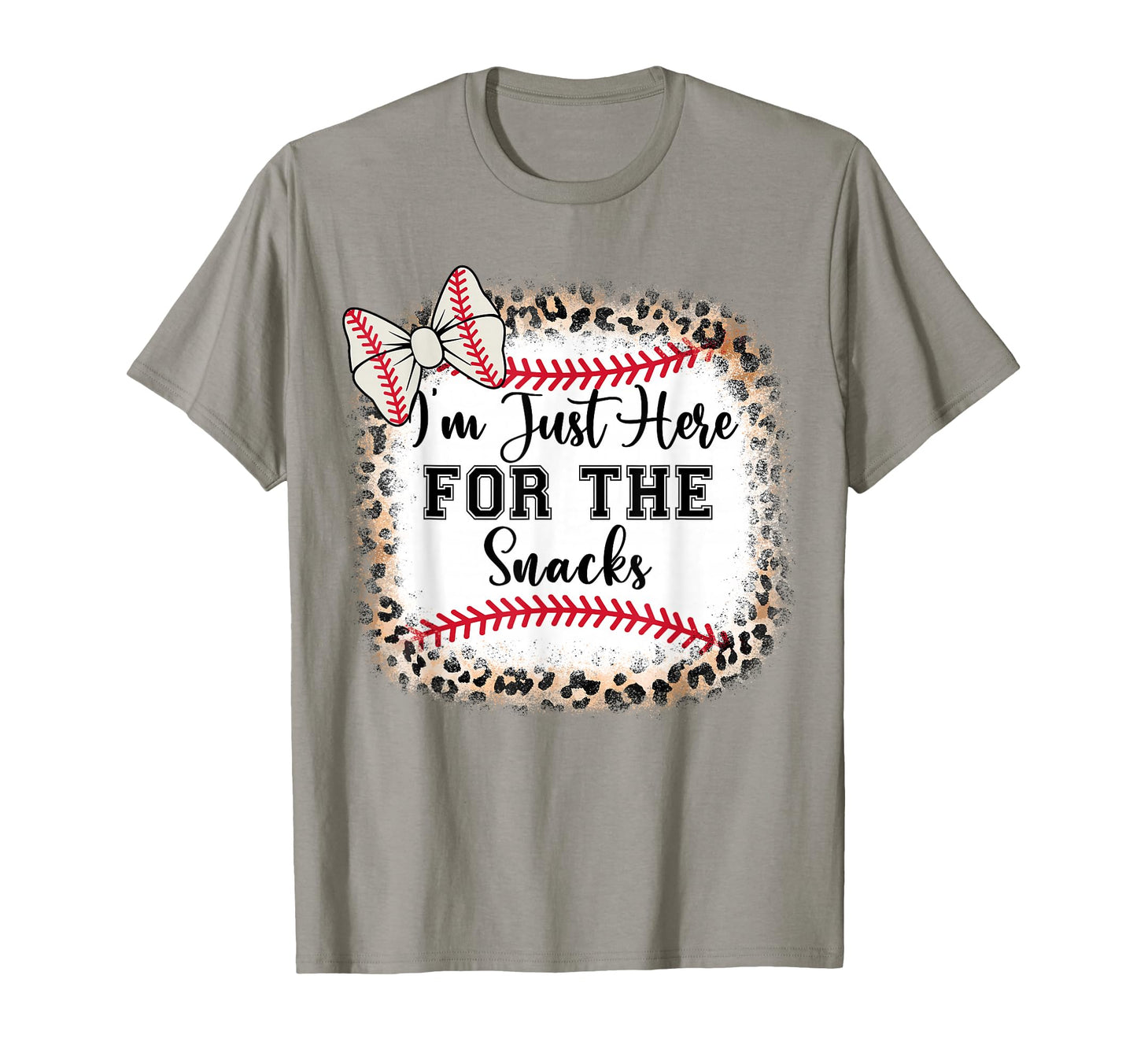 Baseball Sister Im Just Here Snacks T-Shirt - Novelty Apparel Men Women - T-Shirt, Sweatshirt, Hoodie