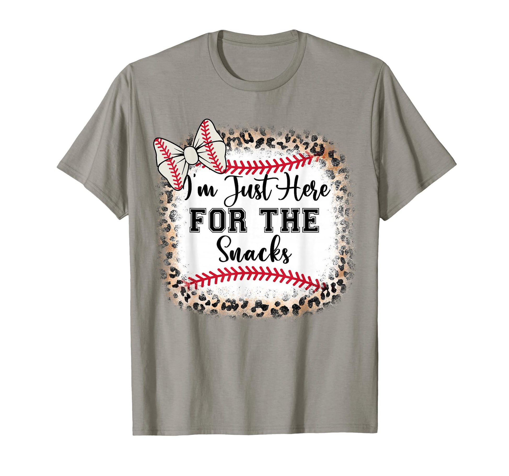 Baseball Sister Im Just Here Snacks T-Shirt - Novelty Apparel Men Women - T-Shirt, Sweatshirt, Hoodie