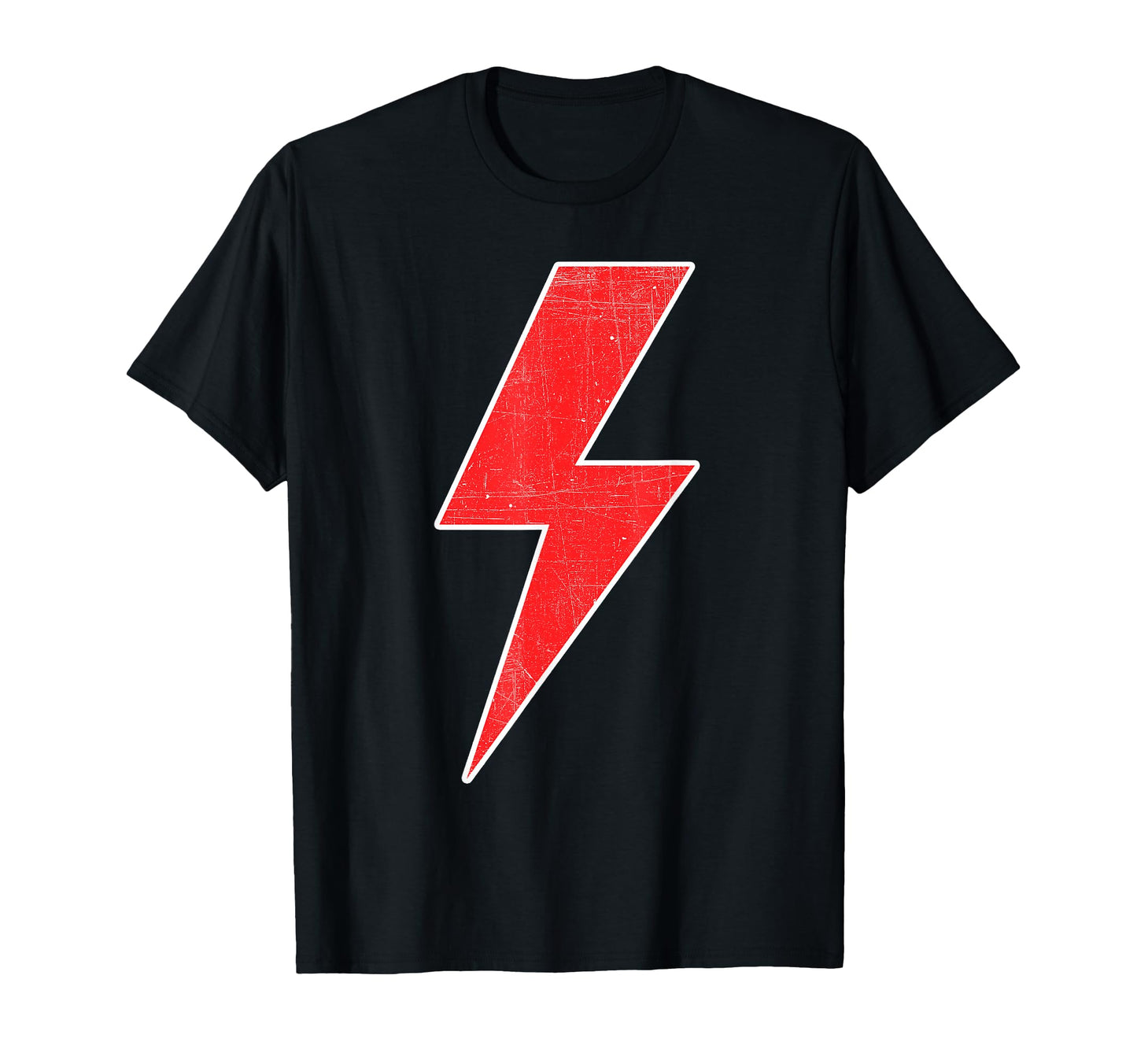Red White Thunderbolt Lightning Bolt T-Shirt - Minimalist Print for Adults - T-Shirt, Sweatshirt, Hoodie