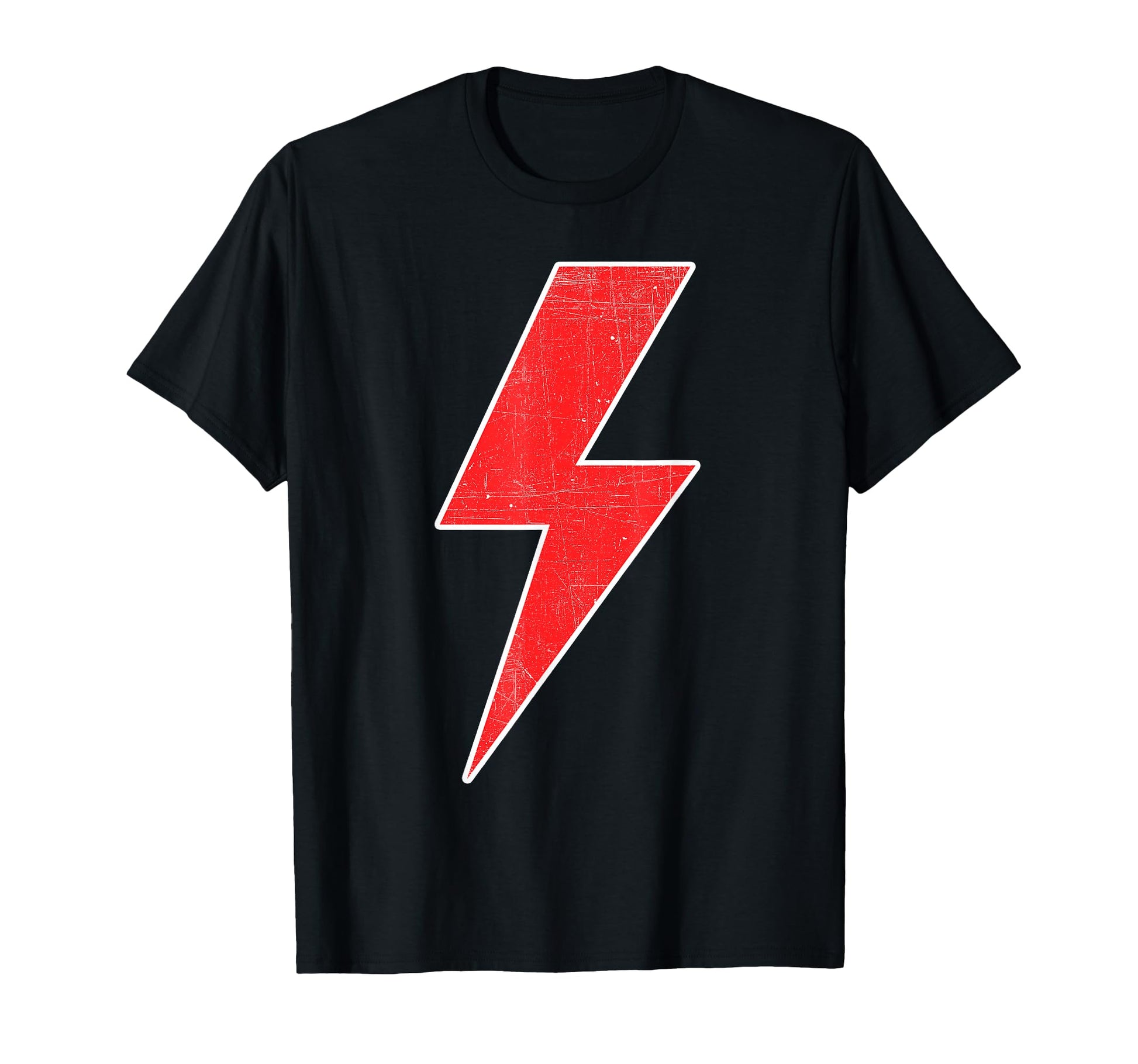 Red White Thunderbolt Lightning Bolt T-Shirt - Minimalist Print for Adults - T-Shirt, Sweatshirt, Hoodie