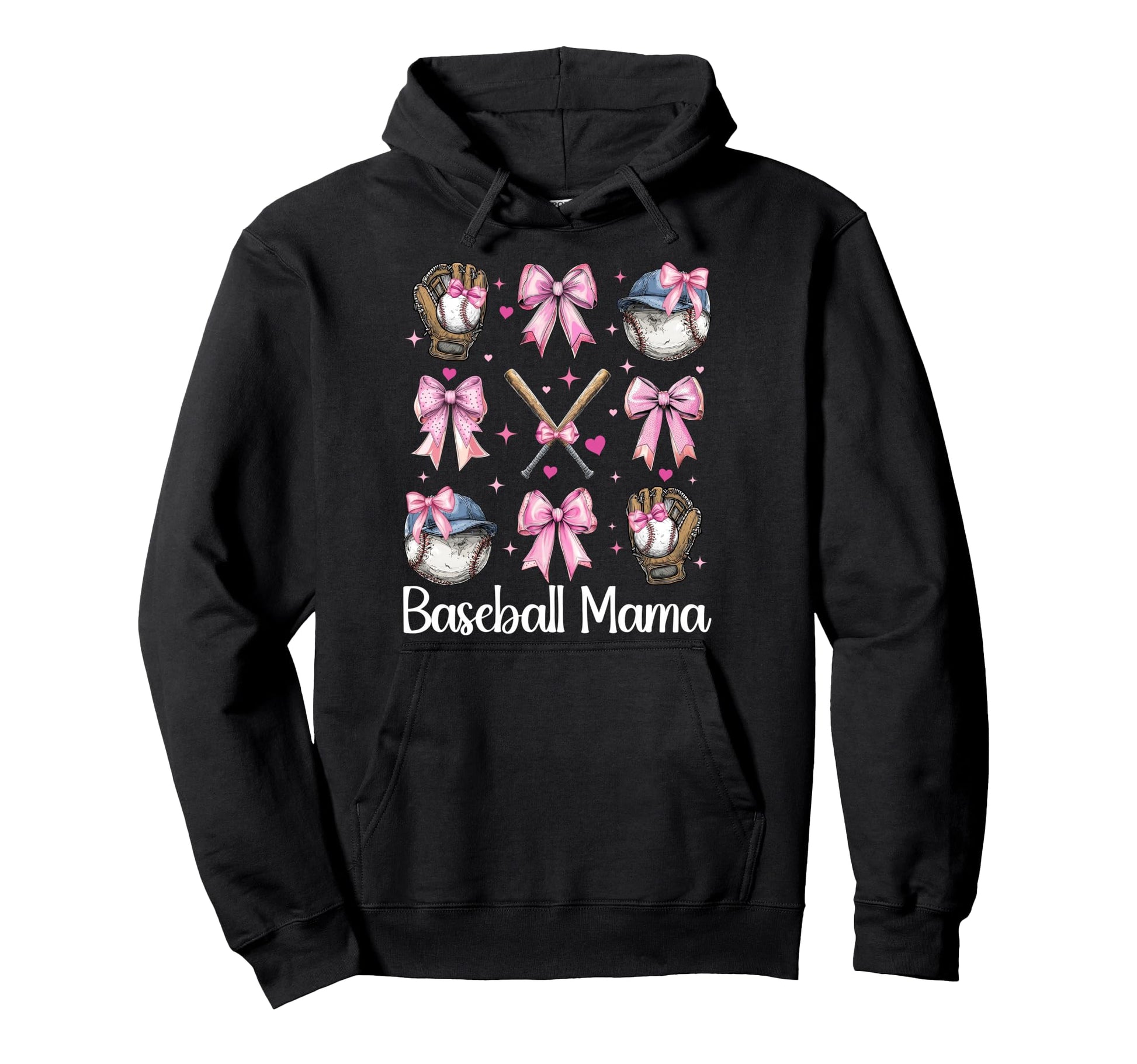 Baseball Mama Baseball Mom Mothers Hoodie - Custom Art Print for Adults - T-Shirt, Sweatshirt, Hoodie