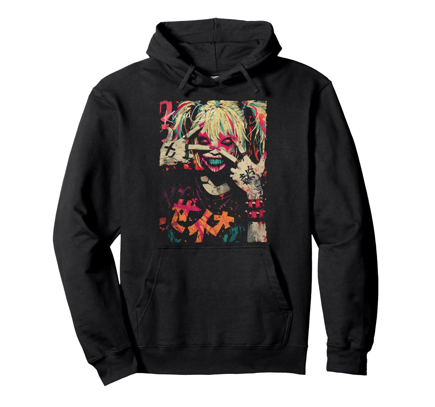 Japanese Streetwear Cyberpunk Y2K Hoodie - Trendy Graphic for Adults - T-Shirt, Sweatshirt, Hoodie