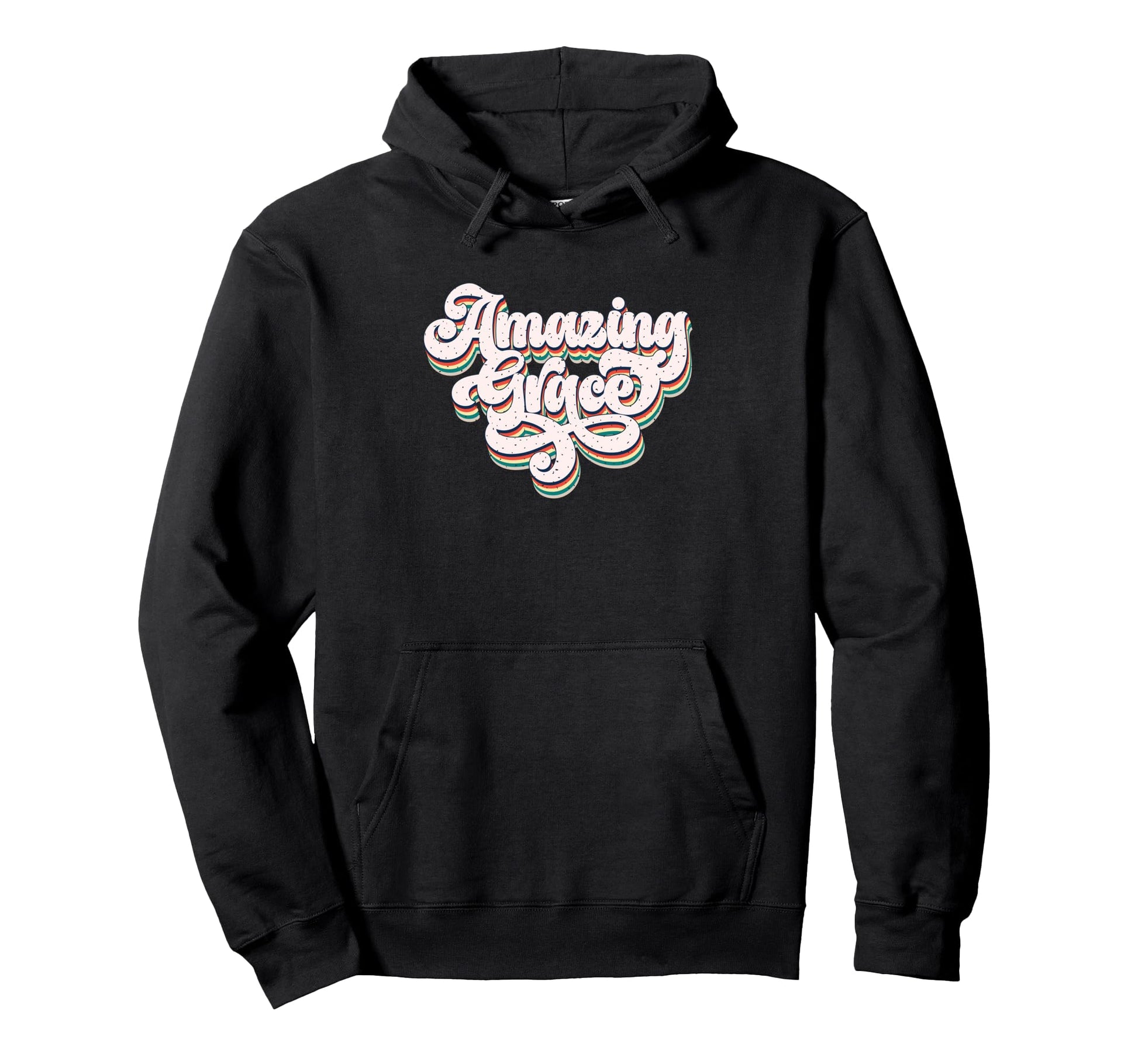 Amazing Grace Inspirational Faith Hoodie - Fun Novelty Design Men Women - T-Shirt, Sweatshirt, Hoodie