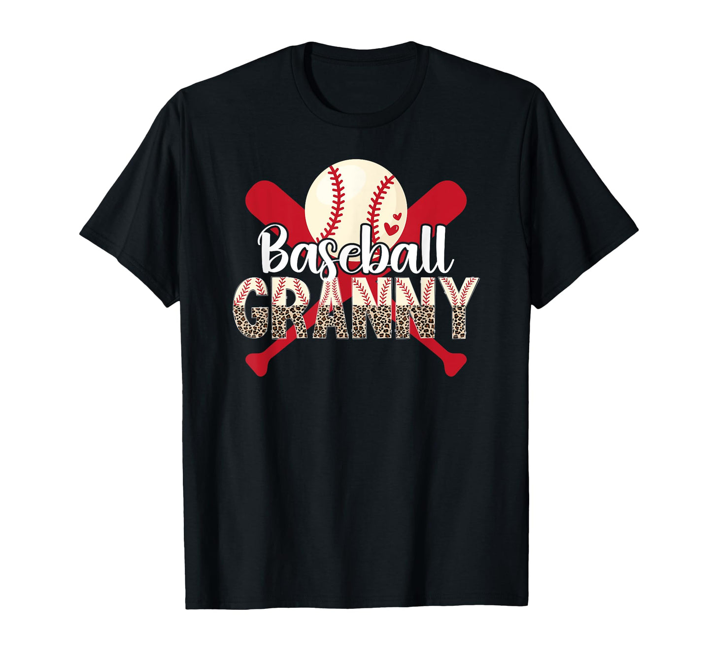 Baseball Granny Leopard Granny T-Shirt - Casual Everyday Wear Men Women - T-Shirt, Sweatshirt, Hoodie