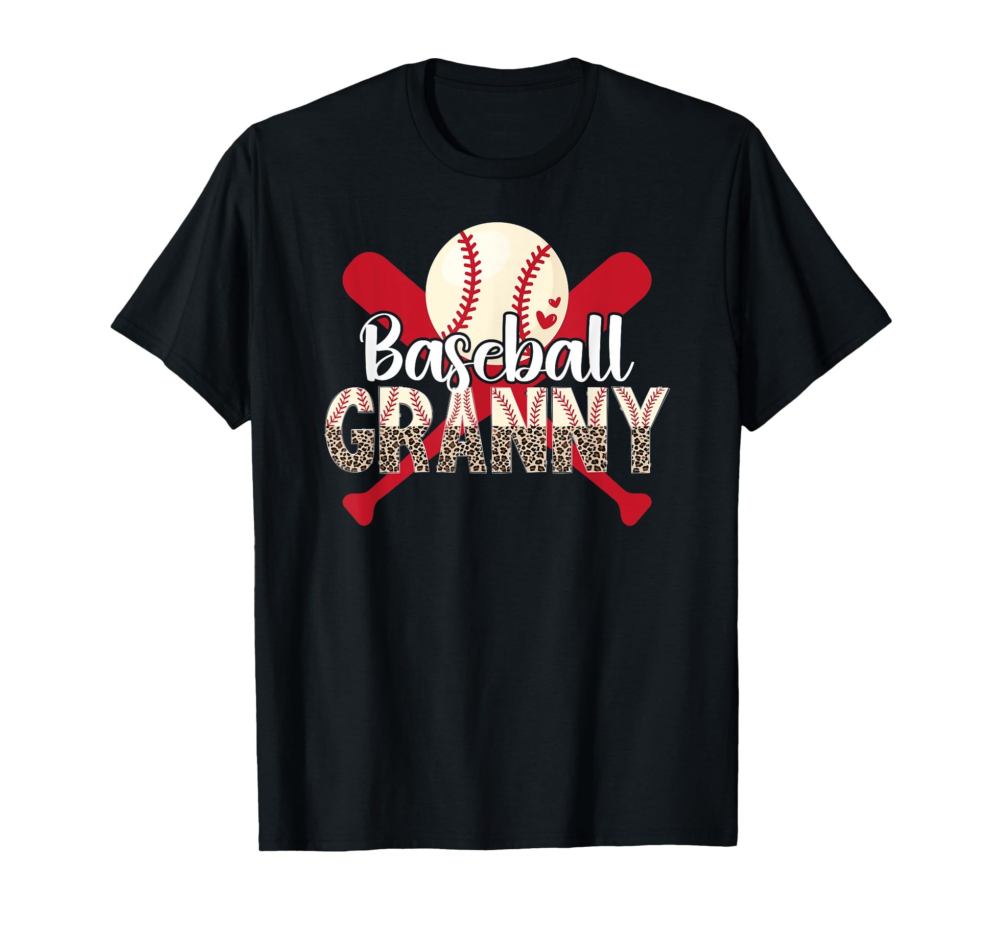 Baseball Granny Leopard Granny T-Shirt - Casual Everyday Wear Men Women - T-Shirt, Sweatshirt, Hoodie