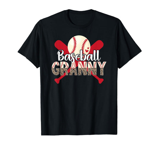 Baseball Granny Leopard Granny T-Shirt - Casual Everyday Wear Men Women - T-Shirt, Sweatshirt, Hoodie