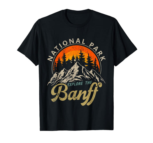 Banff Canadian National Park Souvenir T-Shirt - Custom Art Print Men Women - T-Shirt, Sweatshirt, Hoodie