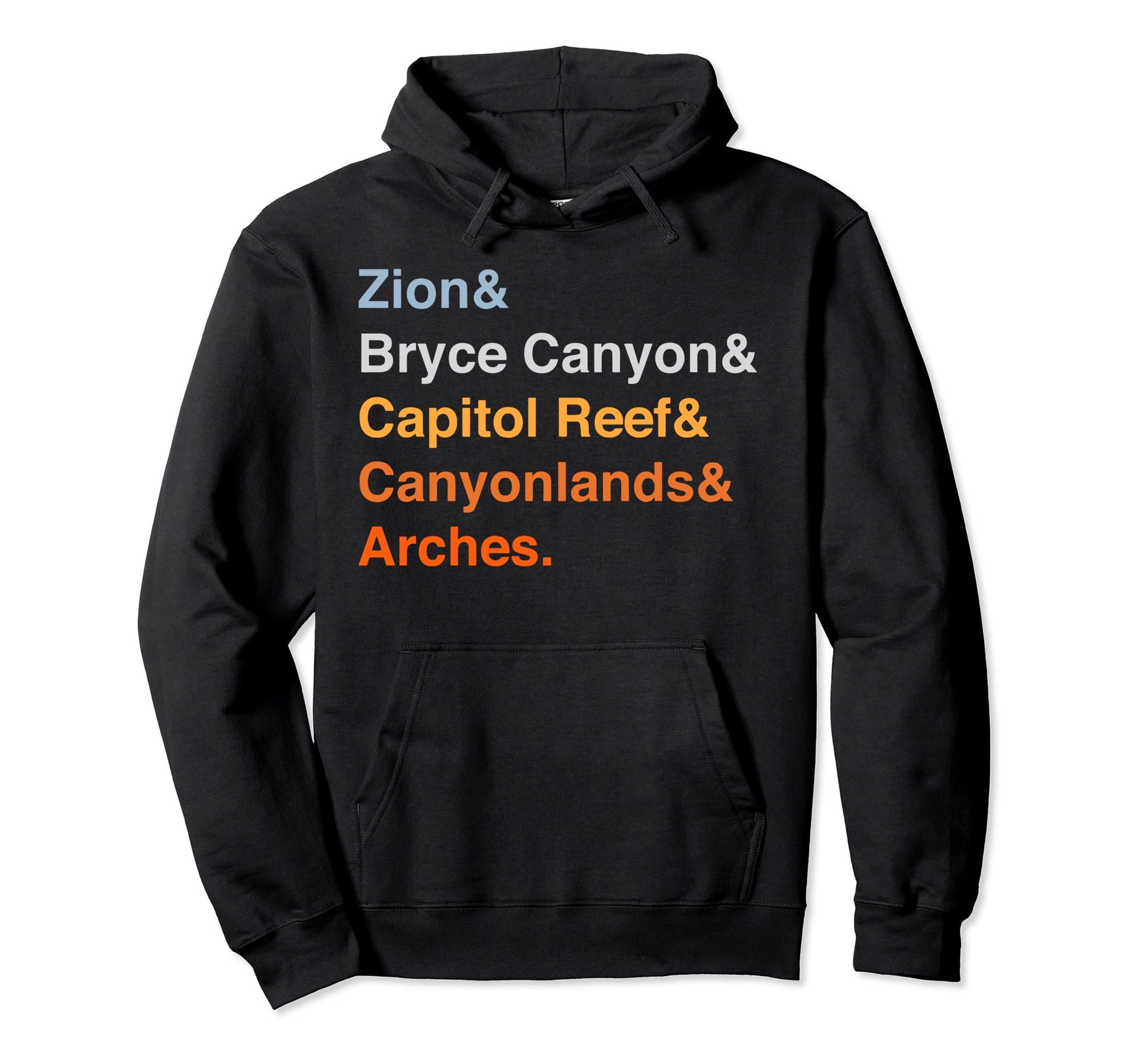Utah Mighty Five National Parks Hoodie - Fun Novelty Design Unisex - T-Shirt, Sweatshirt, Hoodie