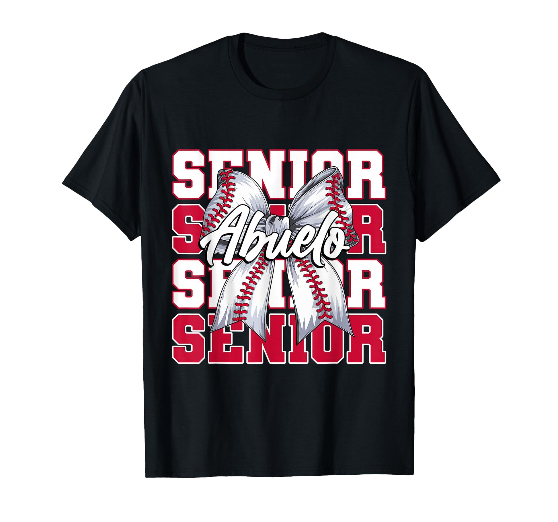 Baseball Abuelo Senior 2026 Coquette Bow T-Shirt - Unique Graphic Unisex - T-Shirt, Sweatshirt, Hoodie