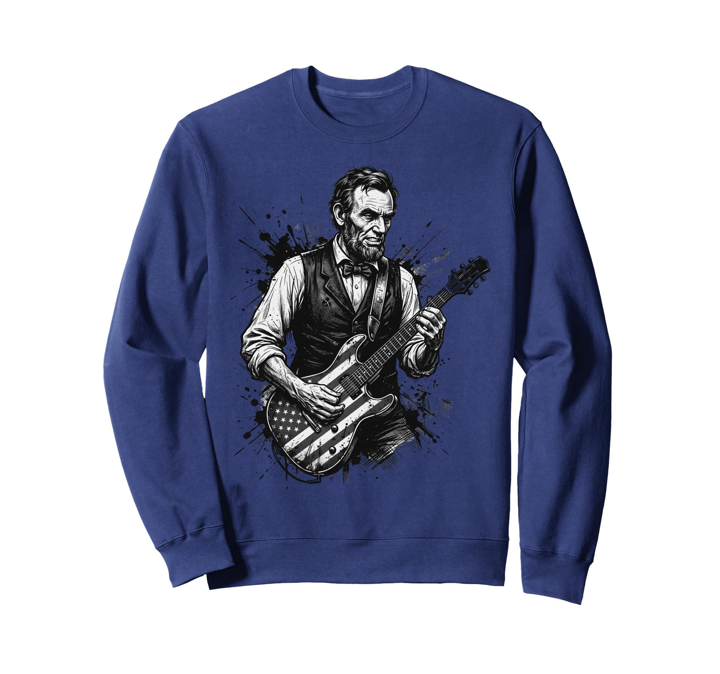 Funny Abraham Lincoln Playing Sweatshirt - Custom Art Print Unisex - T-Shirt, Sweatshirt, Hoodie