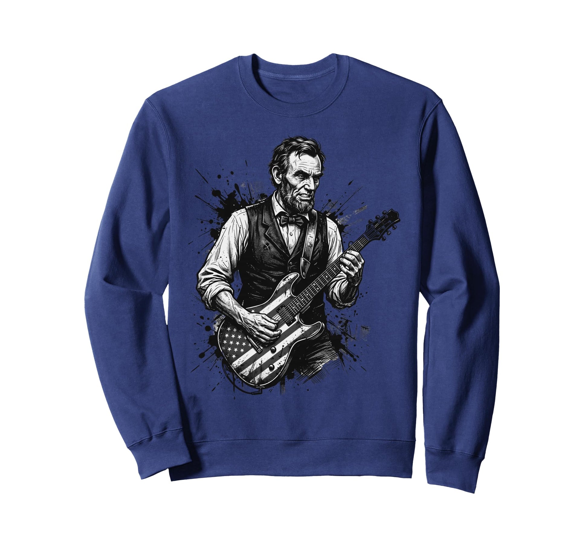 Funny Abraham Lincoln Playing Sweatshirt - Custom Art Print Unisex - T-Shirt, Sweatshirt, Hoodie