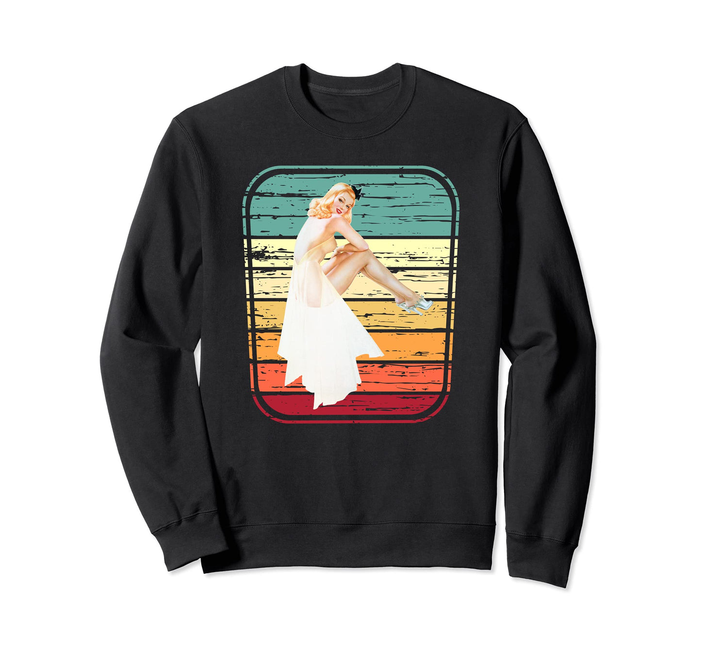 Pin Up Pin Up Sexy Pinup Gift Sweatshirt - Unique Graphic Unisex - T-Shirt, Sweatshirt, Hoodie