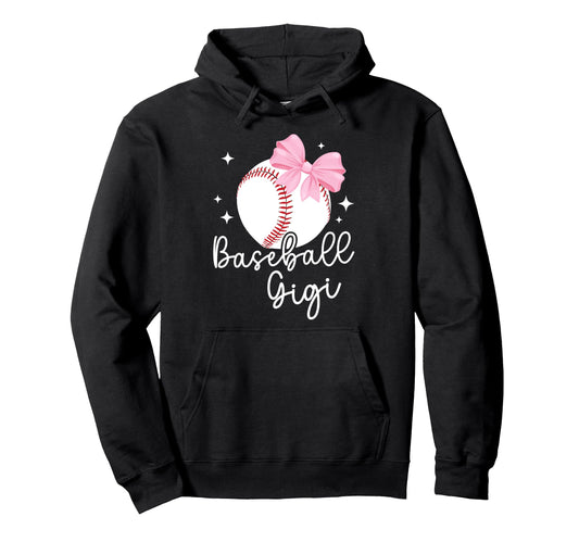 Baseball Gigi Grandma Coquette Hoodie - Minimalist Print for Adults - T-Shirt, Sweatshirt, Hoodie