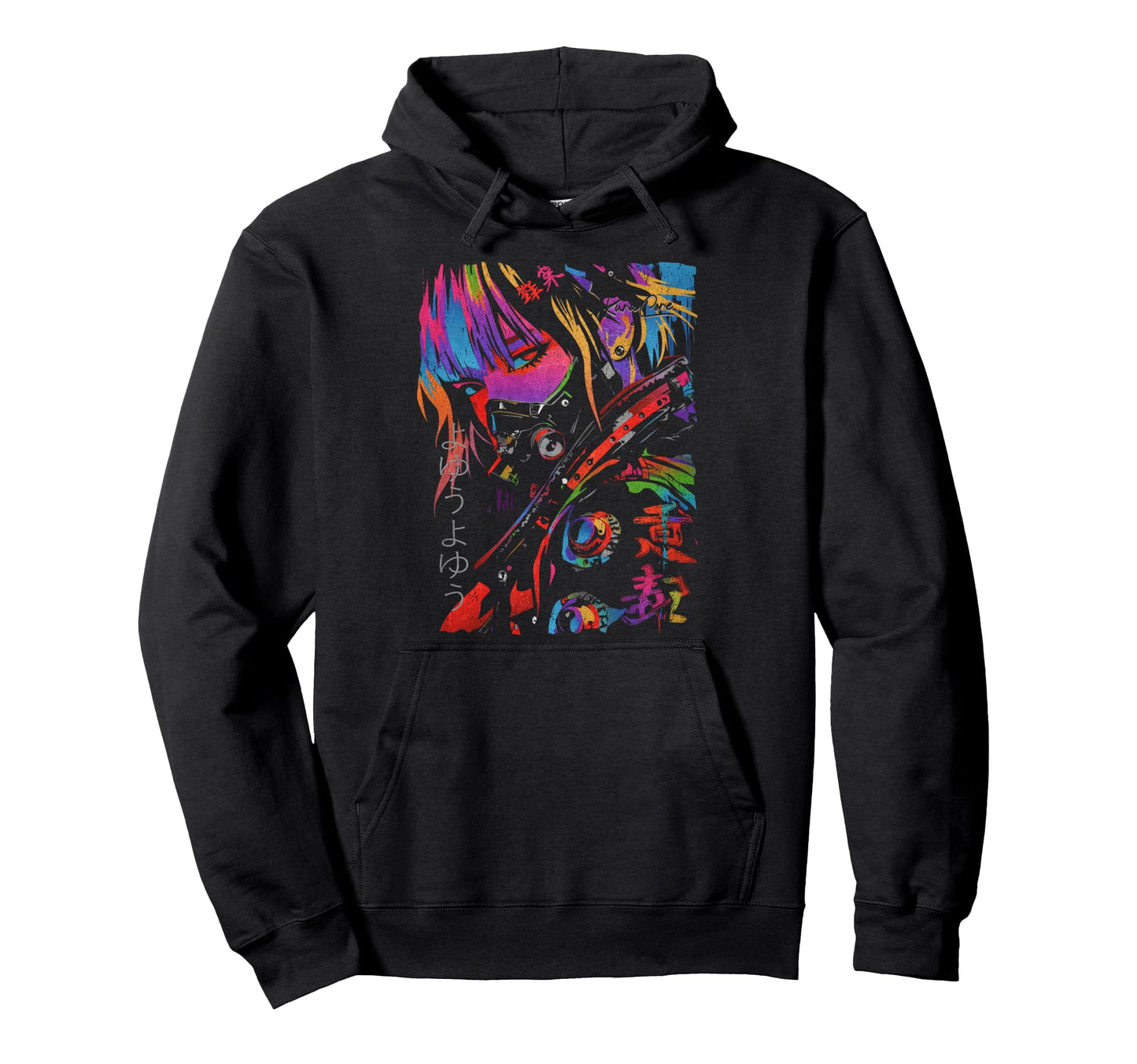 Japanese Streetwear Cyberpunk Y2K Hoodie - Trendy Graphic Men Women - T-Shirt, Sweatshirt, Hoodie