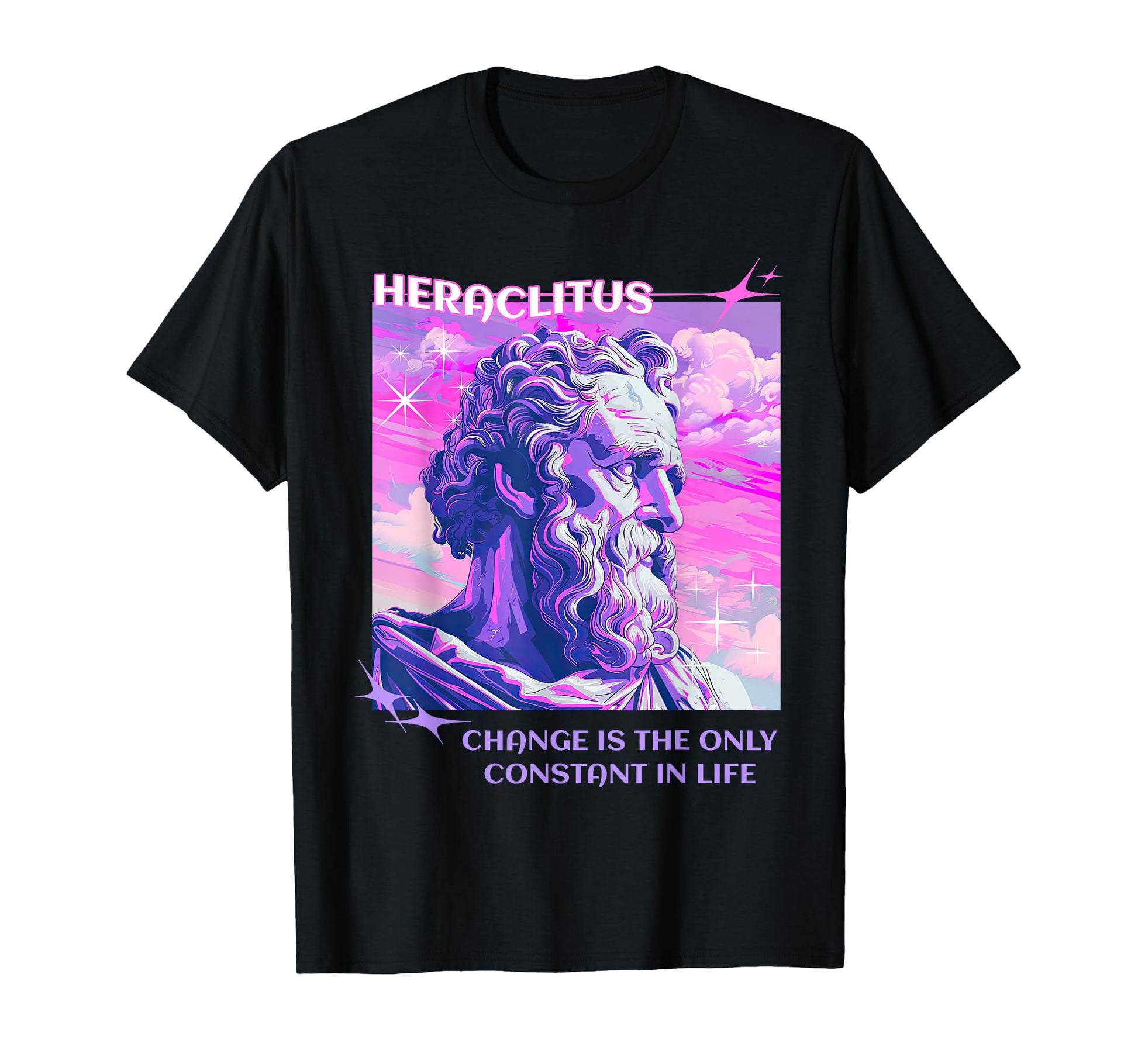 Stoic Philosopher Heraclitus Y2K T-Shirt - Graphic Print Men Women - T-Shirt, Sweatshirt, Hoodie