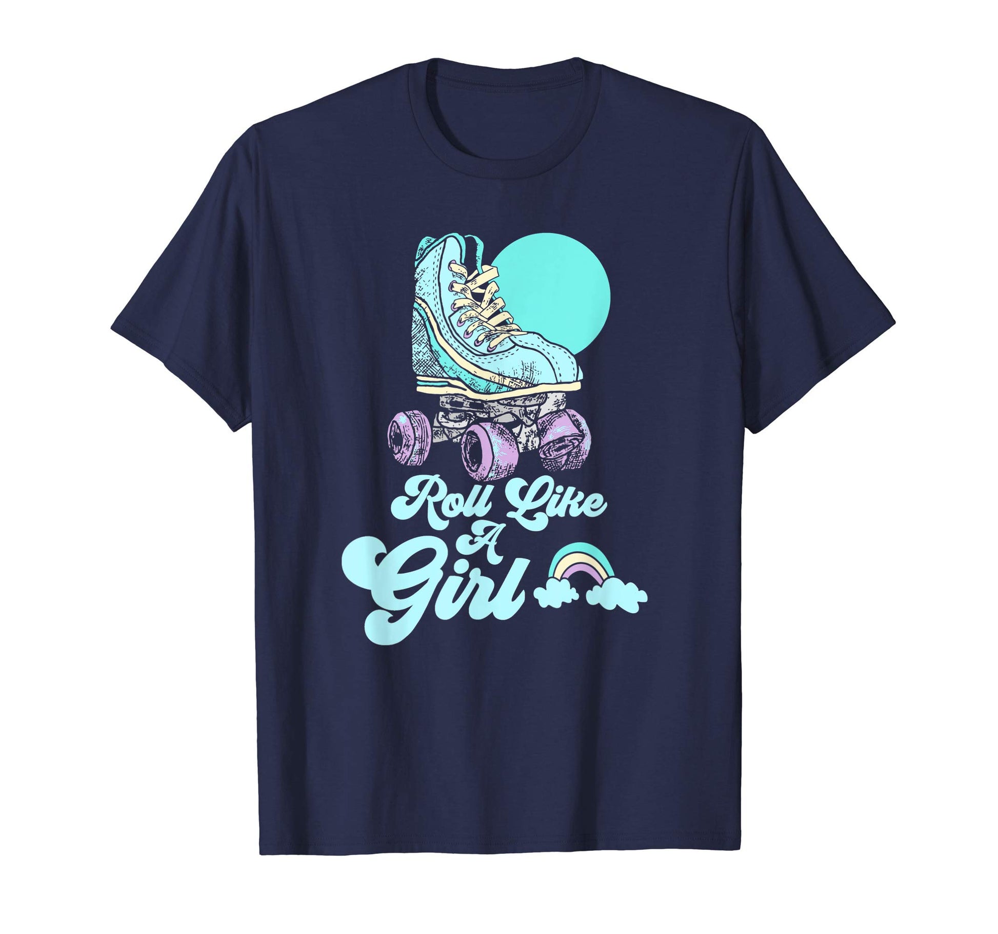 Roll Like Minimalist Roller Skate T-Shirt - Casual Everyday Wear Men Women - T-Shirt, Sweatshirt, Hoodie