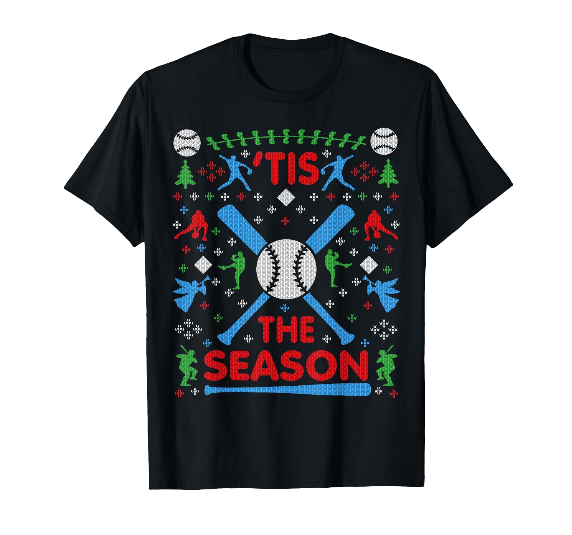 Funny Baseball Season Ugly Party T-Shirt - Minimalist Print Men Women - T-Shirt, Sweatshirt, Hoodie