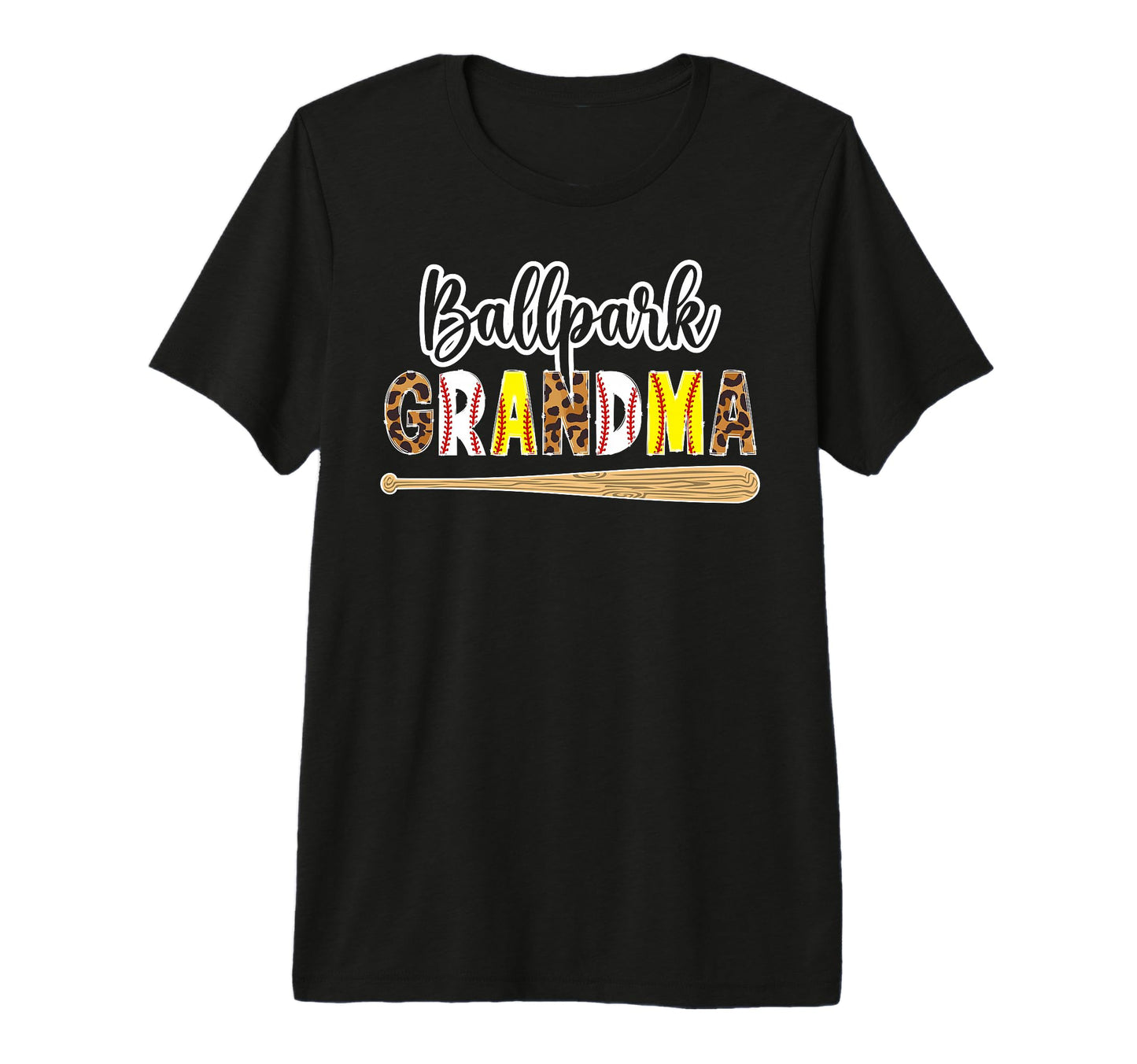 Ballpark Grandma Baseball Softball T-Shirt - Novelty Apparel Men Women - T-Shirt, Sweatshirt, Hoodie