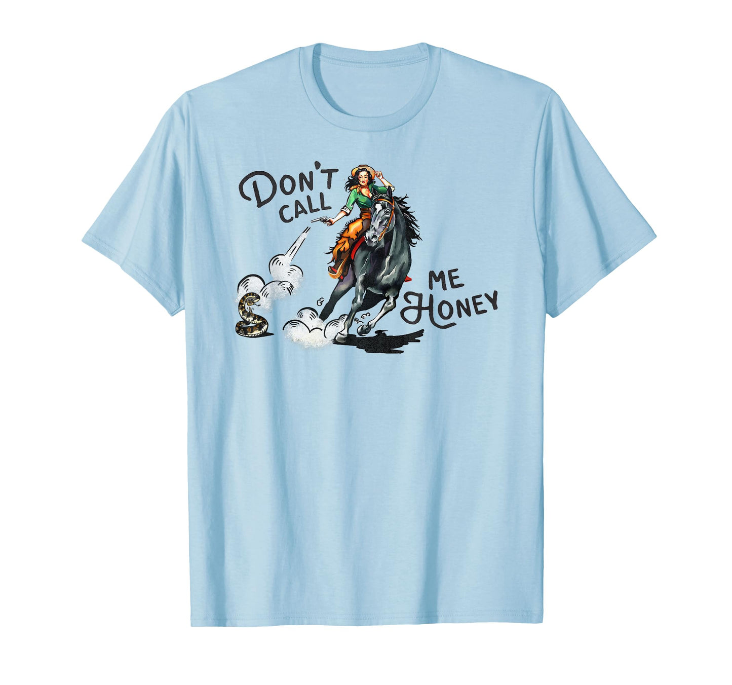 Dont Call Me Honey Western Pinup T-Shirt - Aesthetic Graphic for Adults - T-Shirt, Sweatshirt, Hoodie