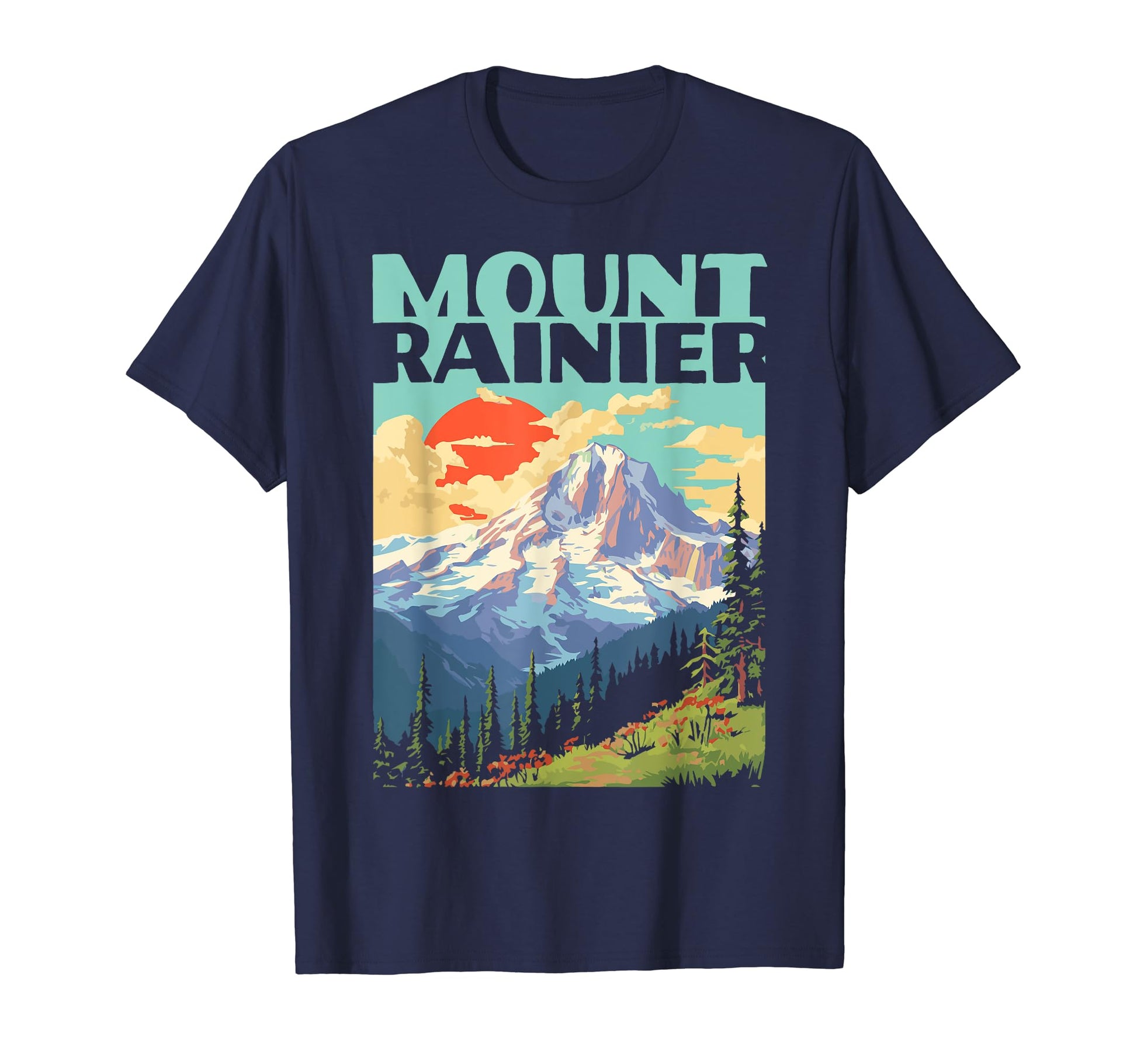 Mount Rainier National Park T-Shirt - Unique Graphic Men Women - T-Shirt, Sweatshirt, Hoodie