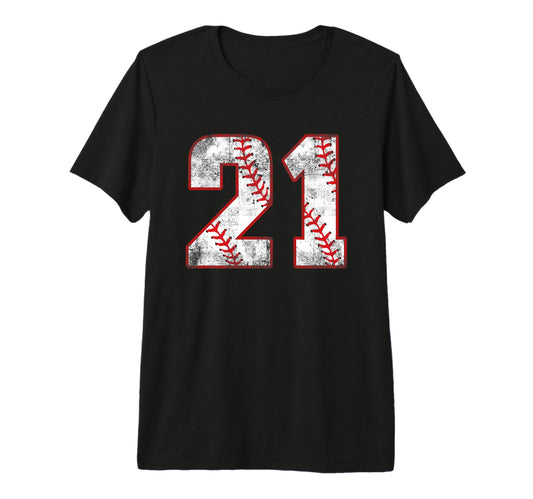 Baseball 21 Jersey No Tri Blend T-Shirt - Graphic Print for Adults - T-Shirt, Sweatshirt, Hoodie