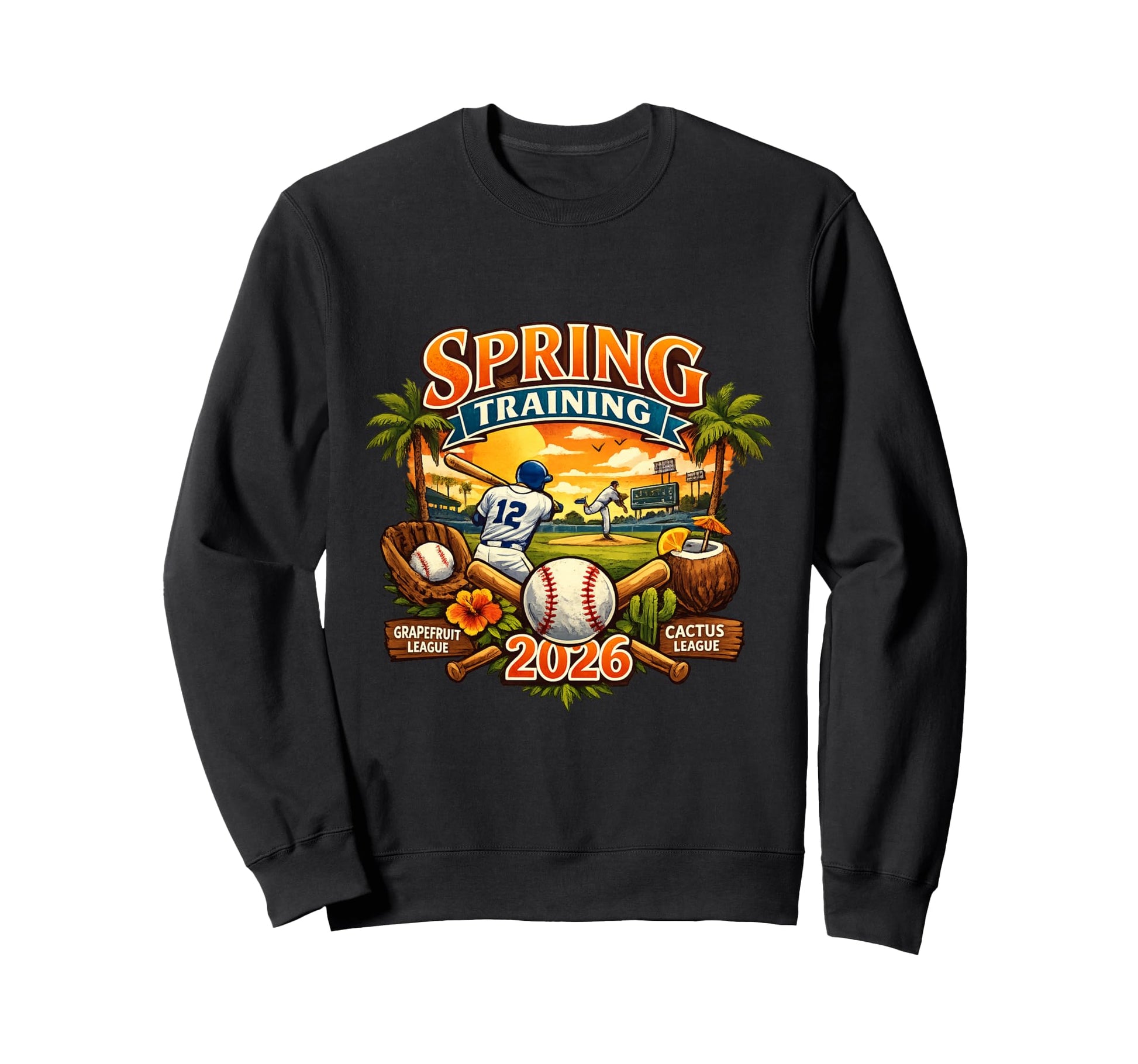 Spring Training 2026 Baseball Sweatshirt - Fun Novelty Design Men Women - T-Shirt, Sweatshirt, Hoodie