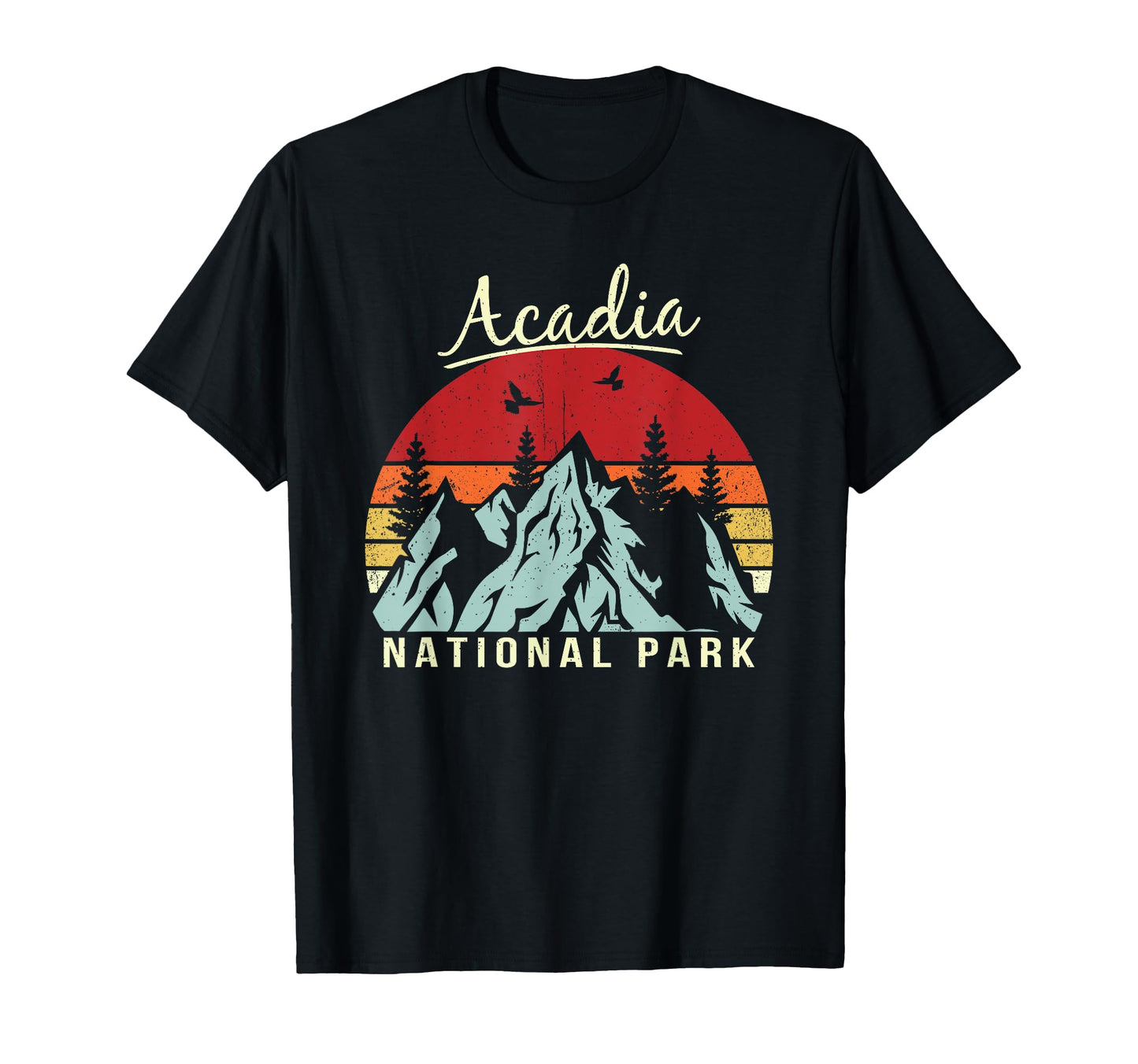 Hiking Camping Acadia National Park T-Shirt - Minimalist Print Unisex - T-Shirt, Sweatshirt, Hoodie