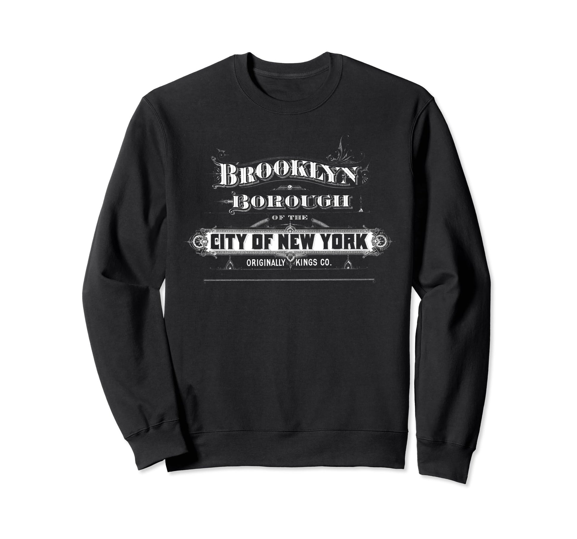 Brooklyn Typography Souvenir Sweatshirt - Graphic Print for Adults - T-Shirt, Sweatshirt, Hoodie