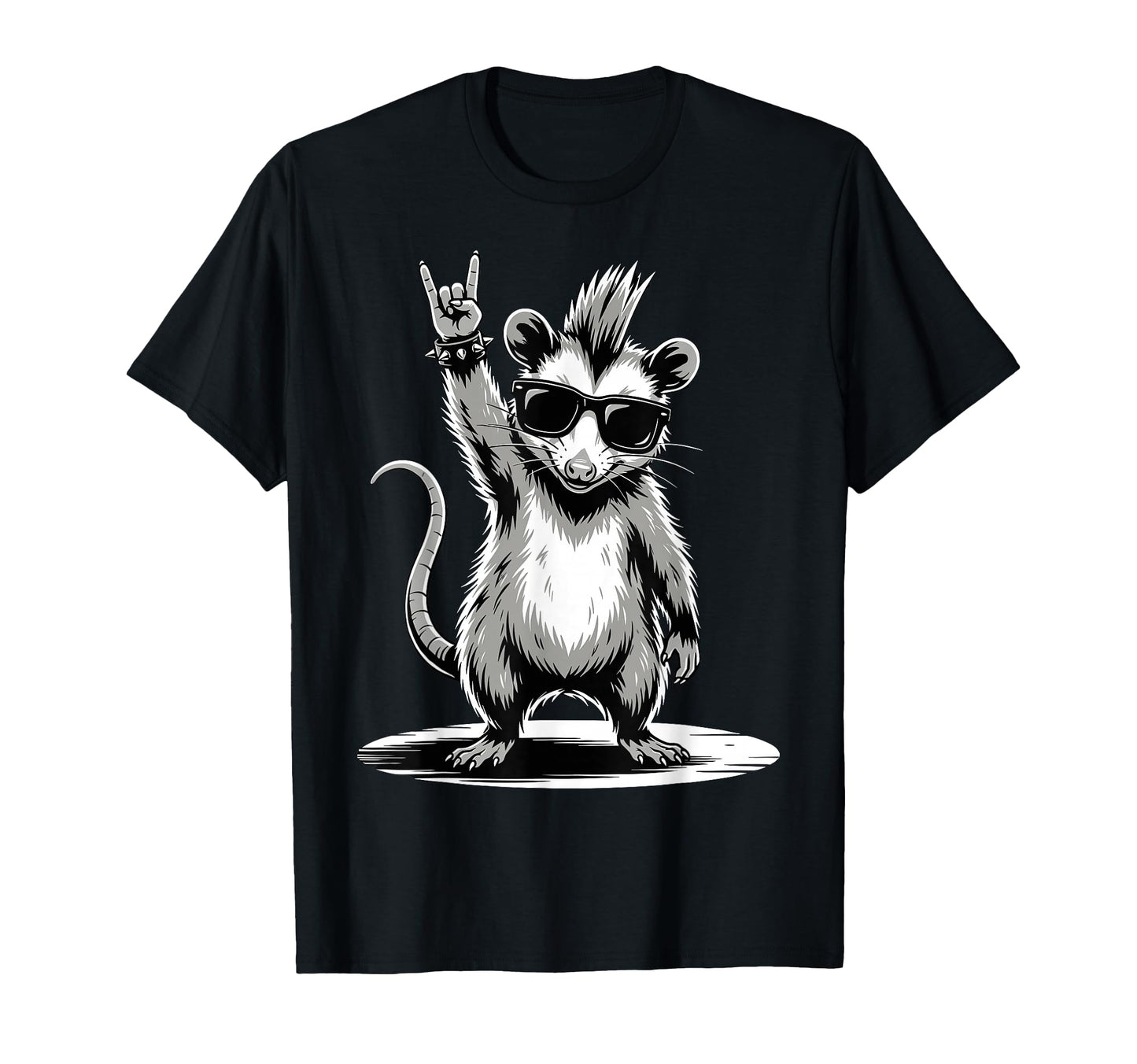 Funny Opossum Loving Rock And Roll T-Shirt - Unique Graphic Men Women - T-Shirt, Sweatshirt, Hoodie