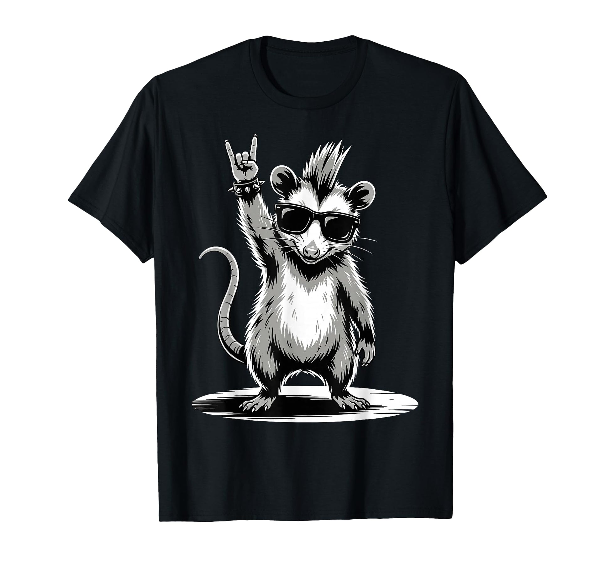 Funny Opossum Loving Rock And Roll T-Shirt - Unique Graphic Men Women - T-Shirt, Sweatshirt, Hoodie